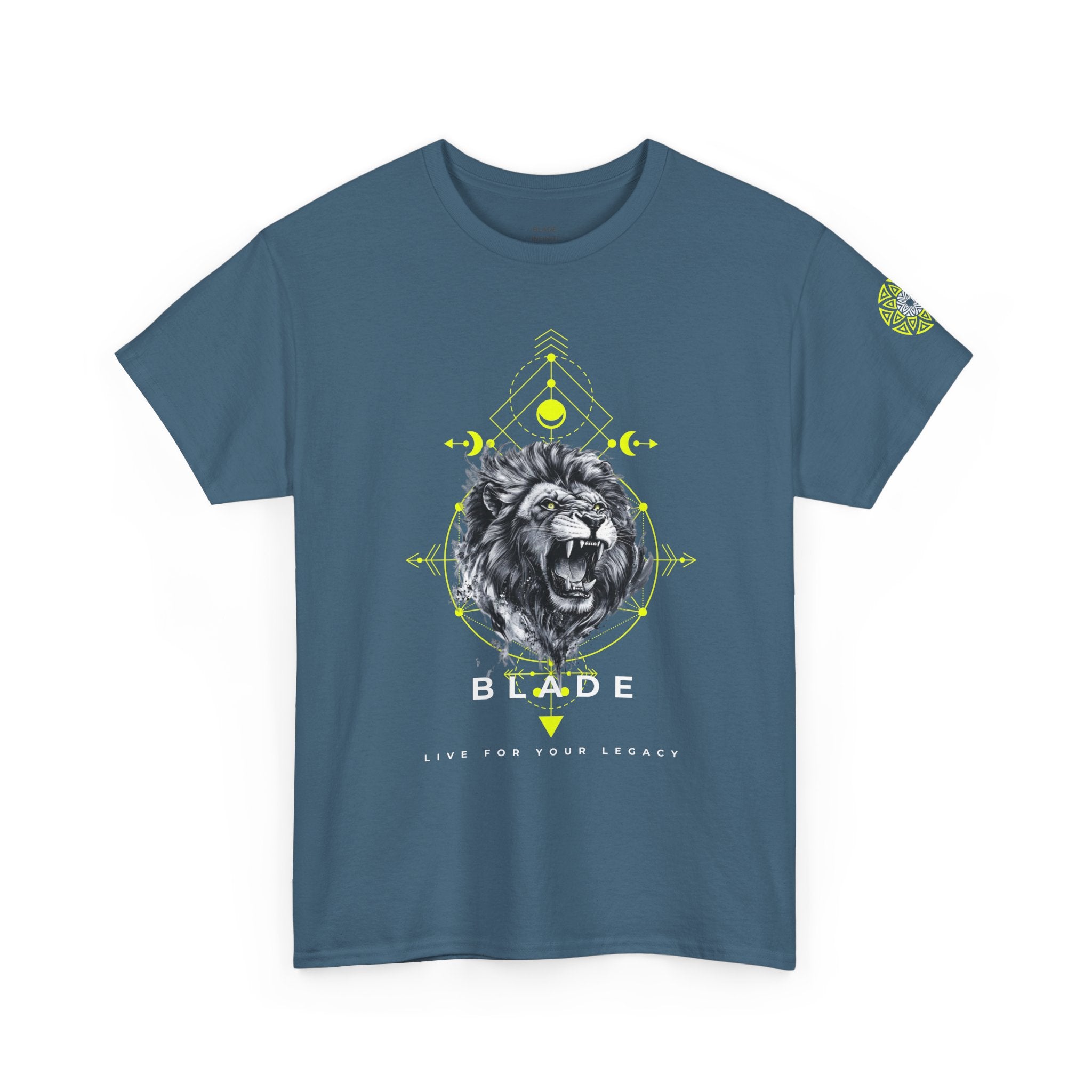 Geometric King White TX Lion T-Shirt