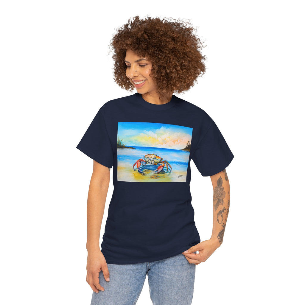 Coastal Crab Beach Sunset T-Shirt