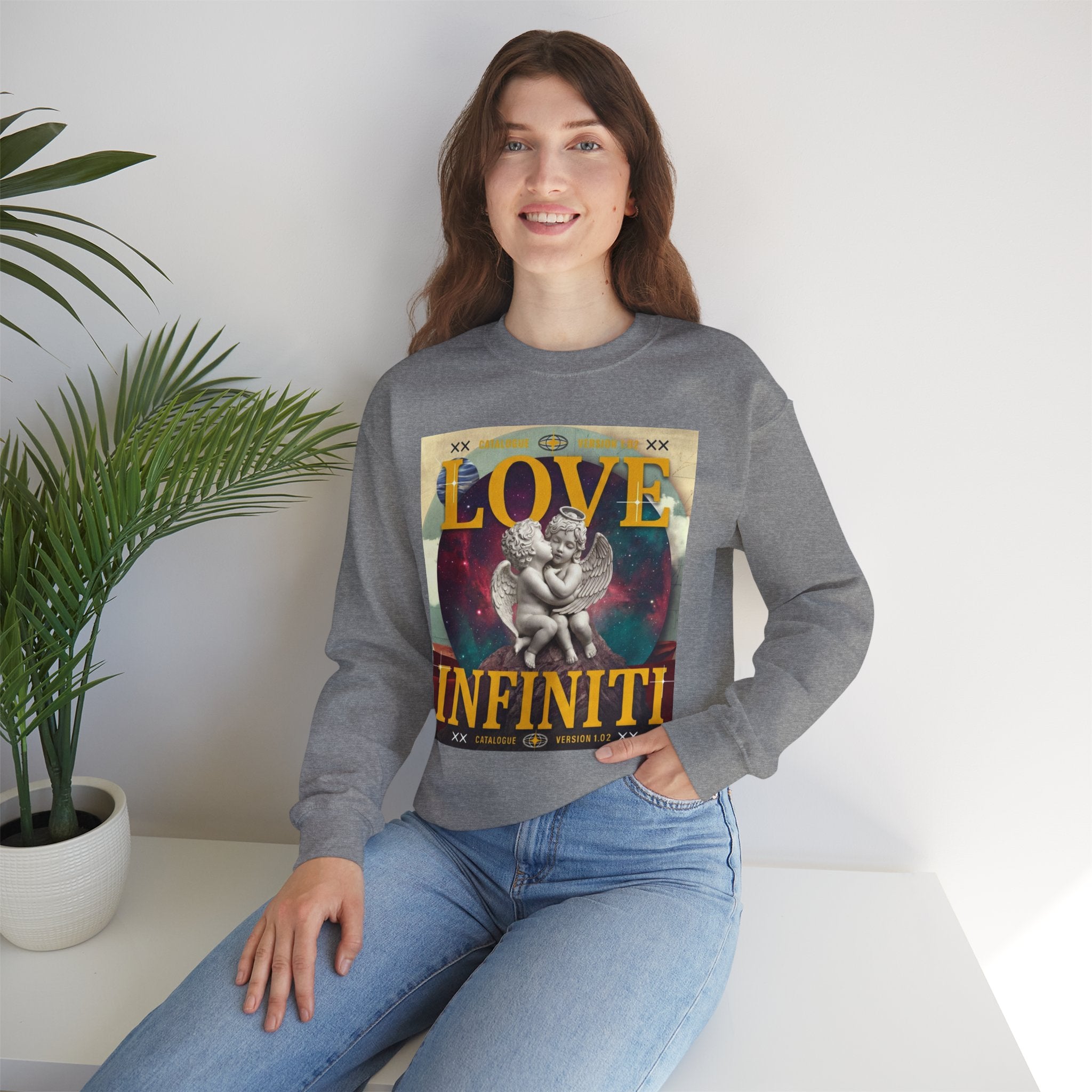 Celestial Love, Infiniti Unisex Crewneck Sweater