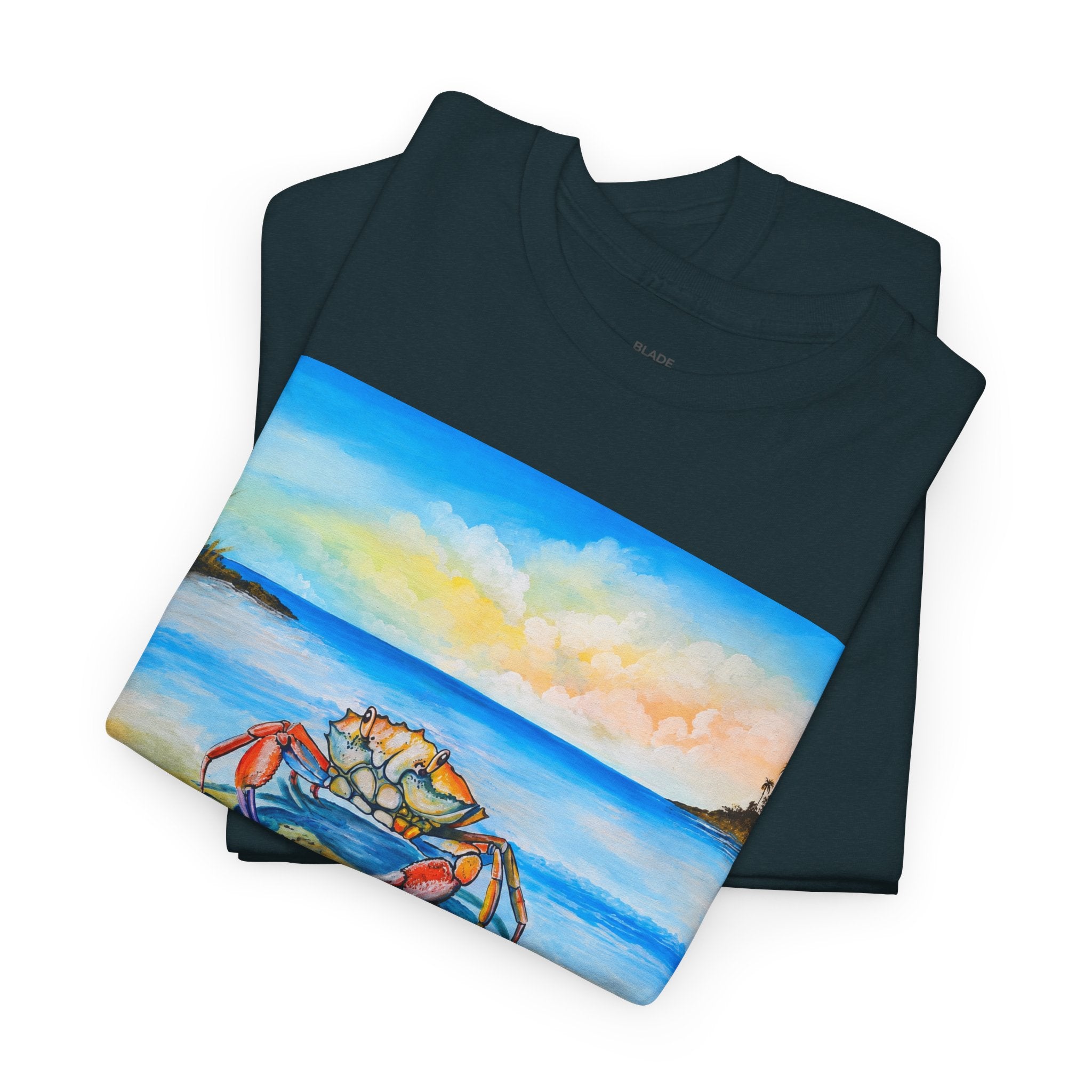 Coastal Crab Beach Sunset T-Shirt