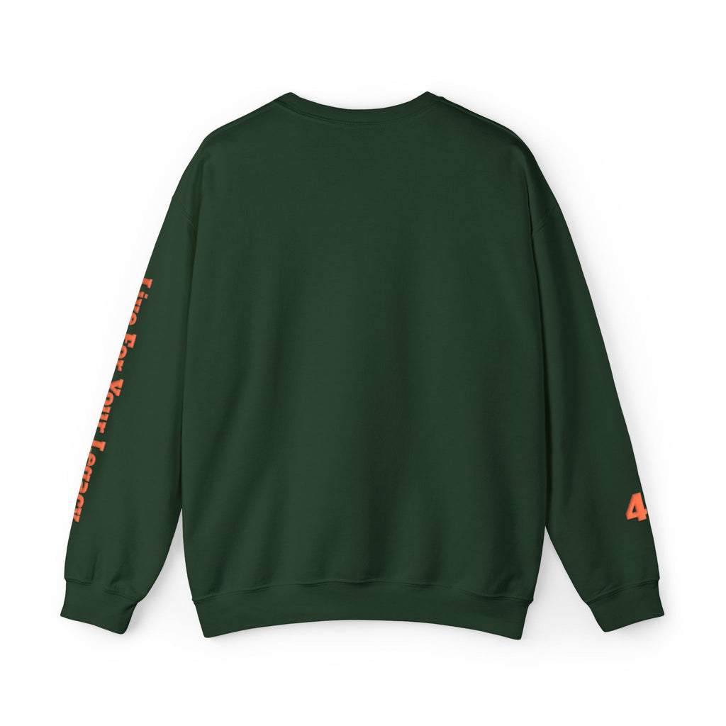 Blade Legacy Puff Stencil Orange Crewneck Sweater