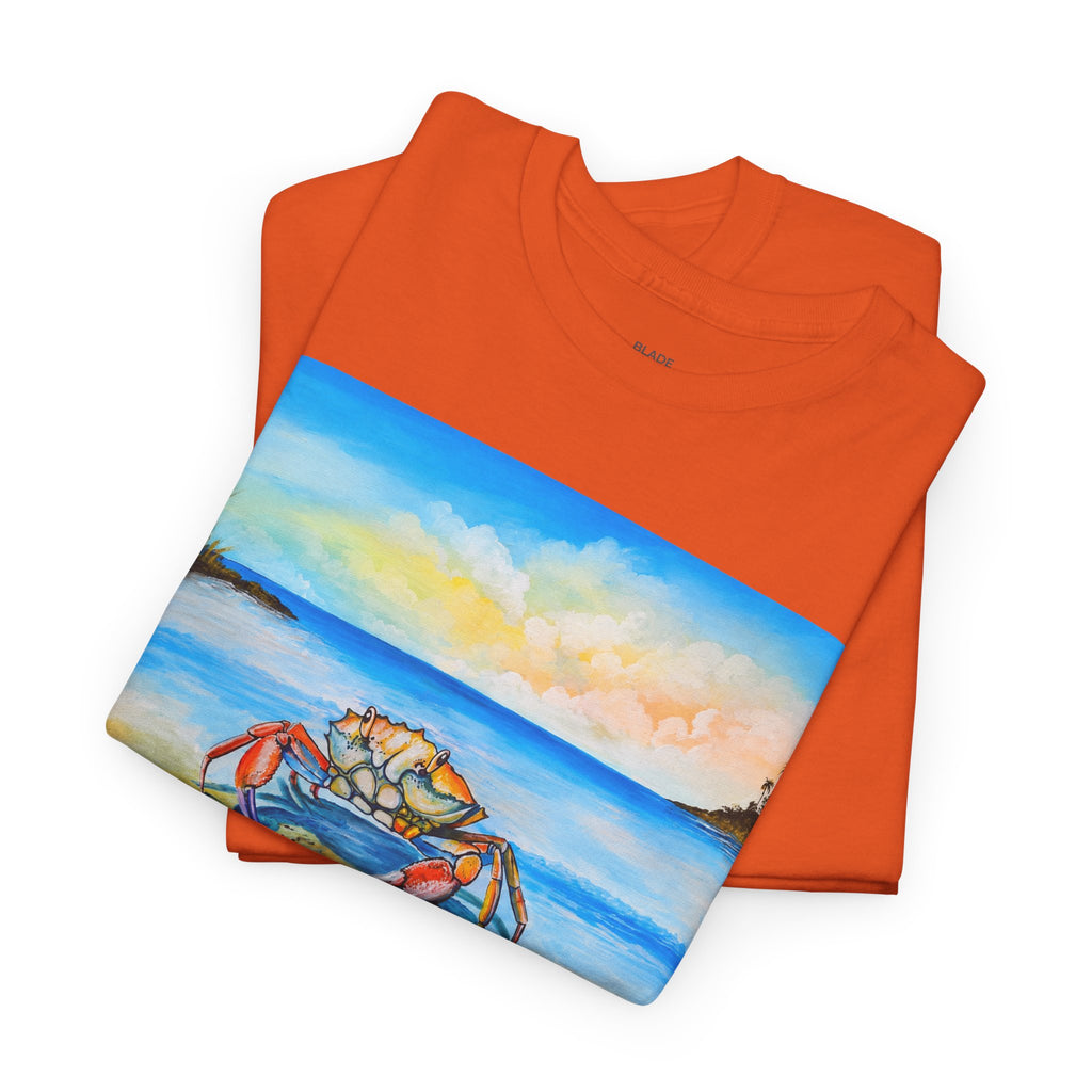 Coastal Crab Beach Sunset T-Shirt