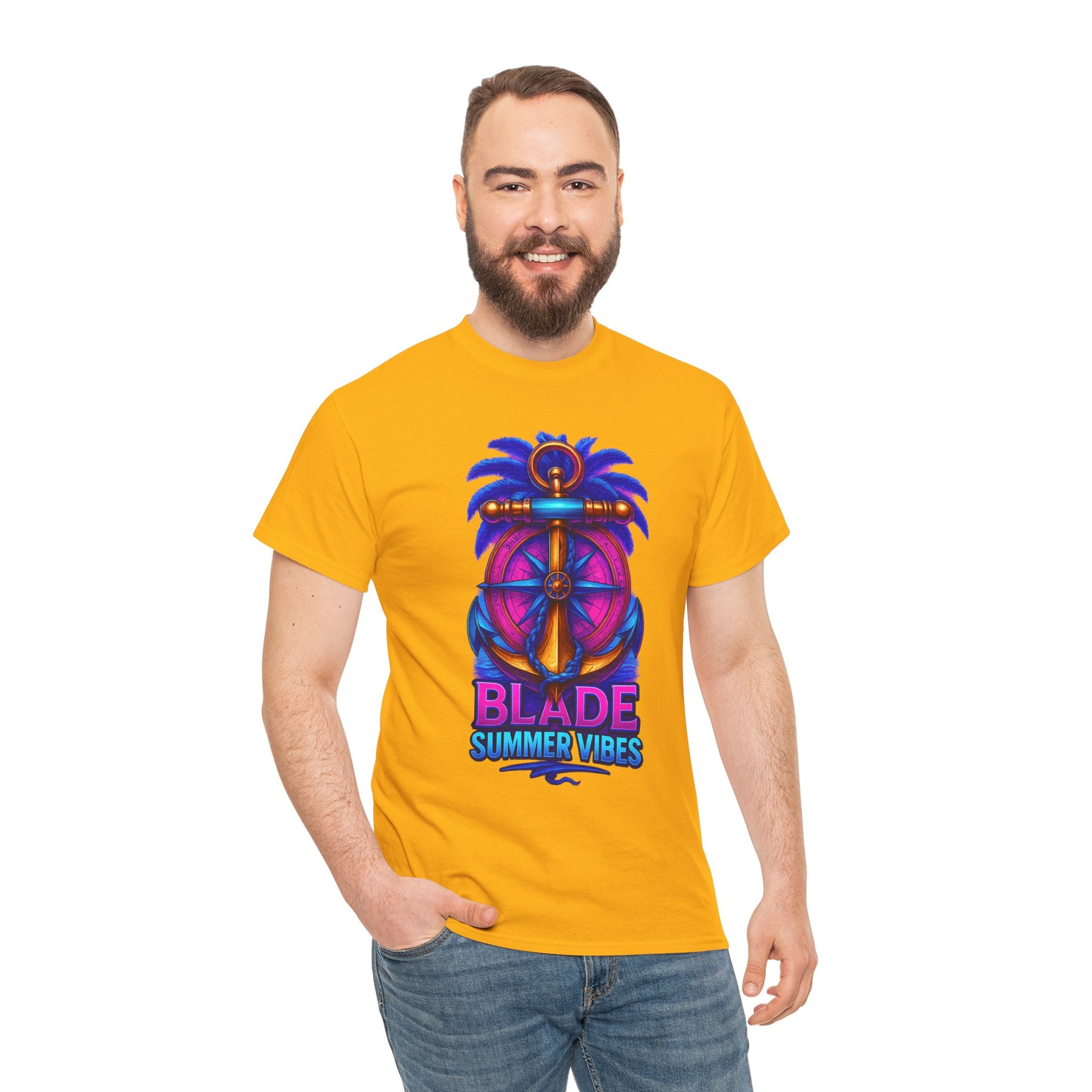 Anchor Compass Multi Blue/Pink T-Shirt