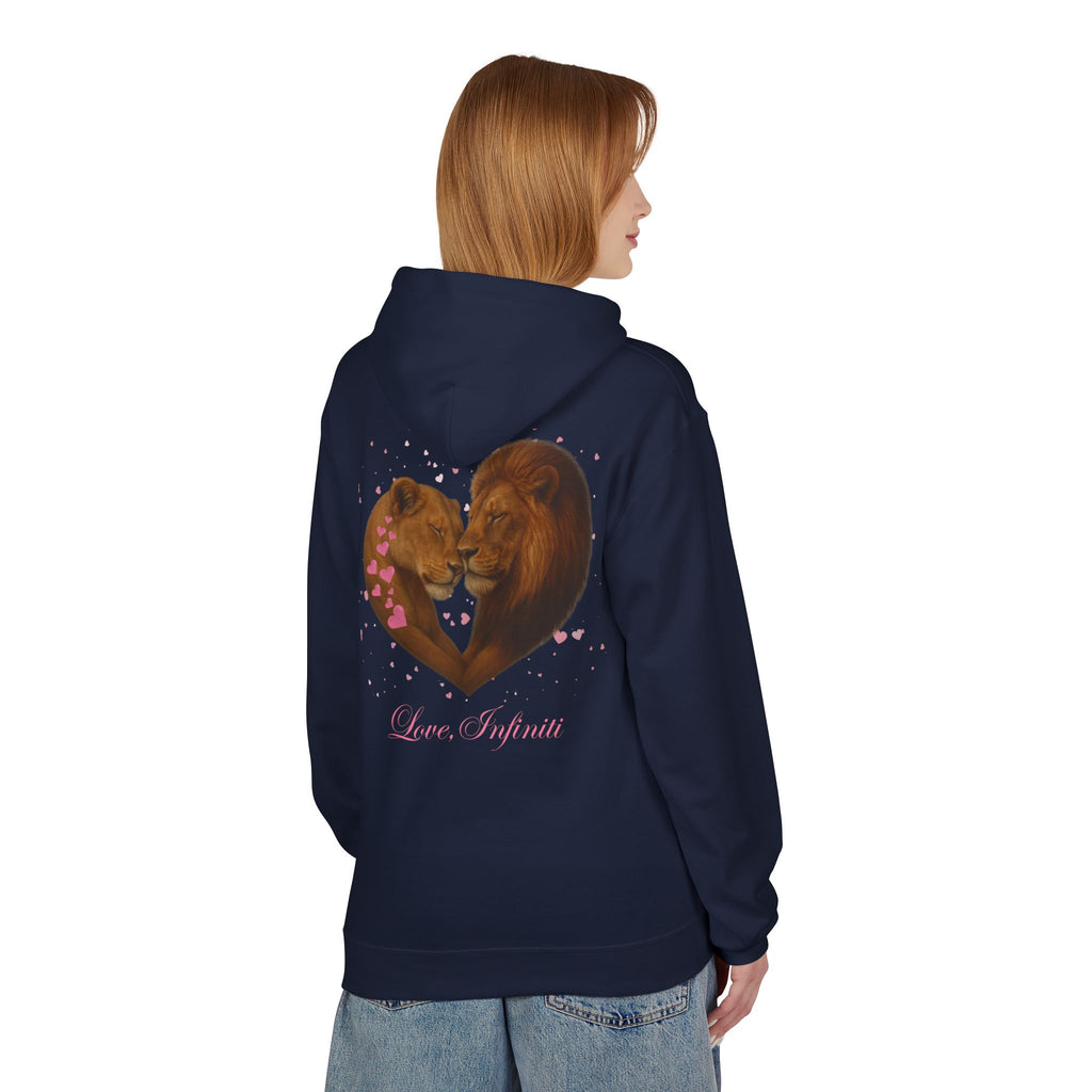 Lion Hearts - Love, Infiniti Unisex Hoodie