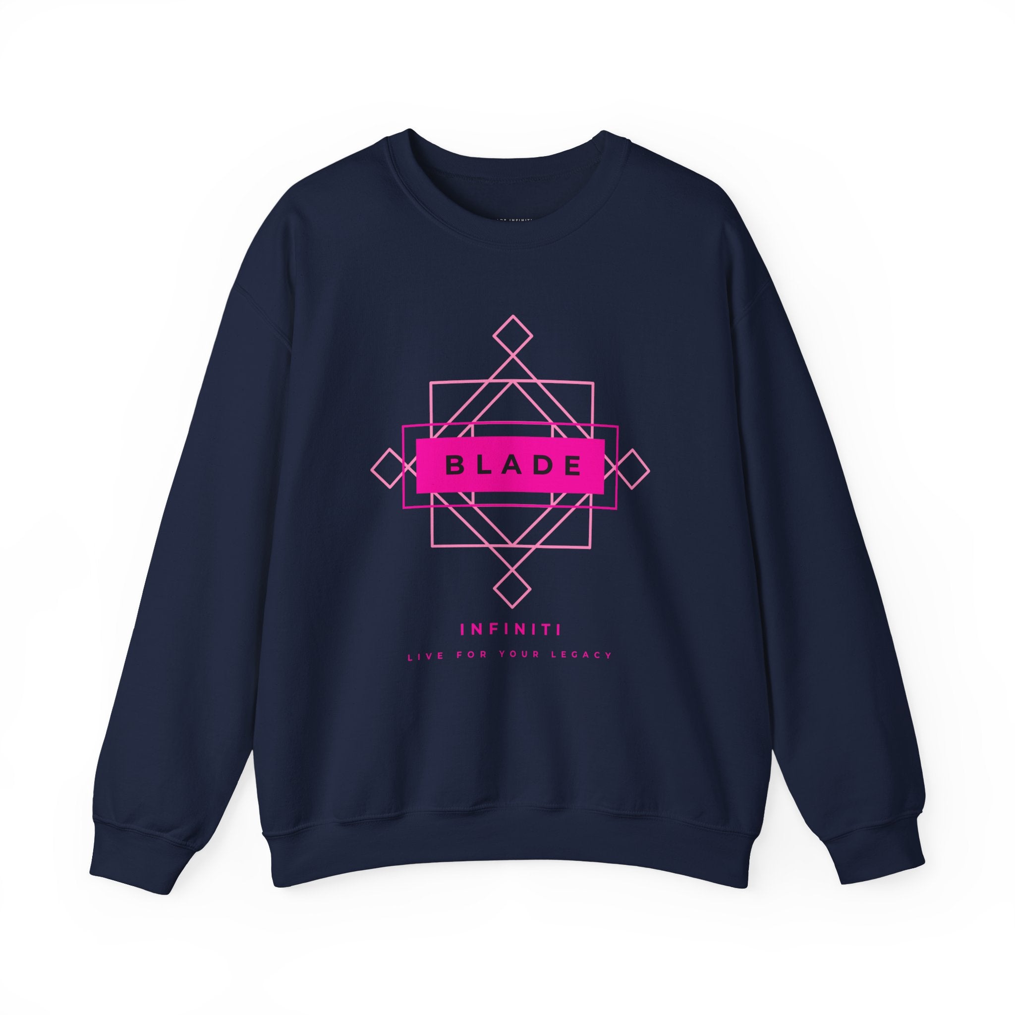 Geometric Infiniti Pink Unisex Crewneck Sweater