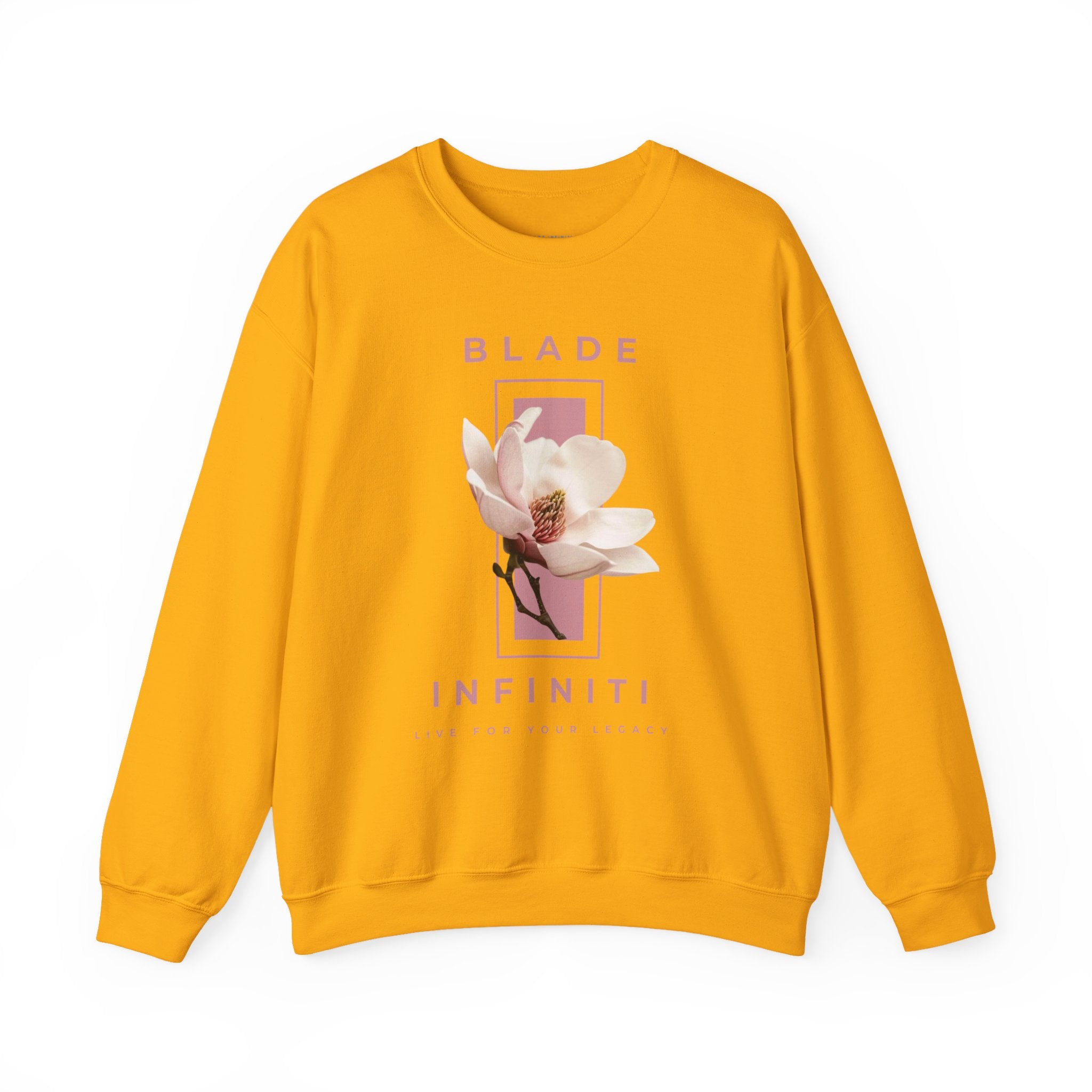 Essence of Infiniti Pink/Cream Floral Crewneck Sweater