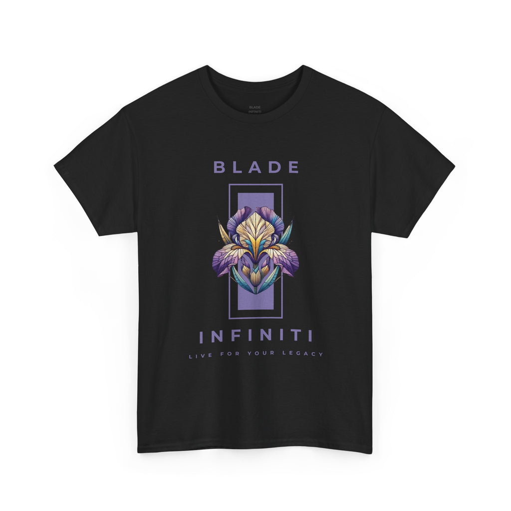 Essence of Infiniti Purple/Teal/Yellow Floral T-Shirt
