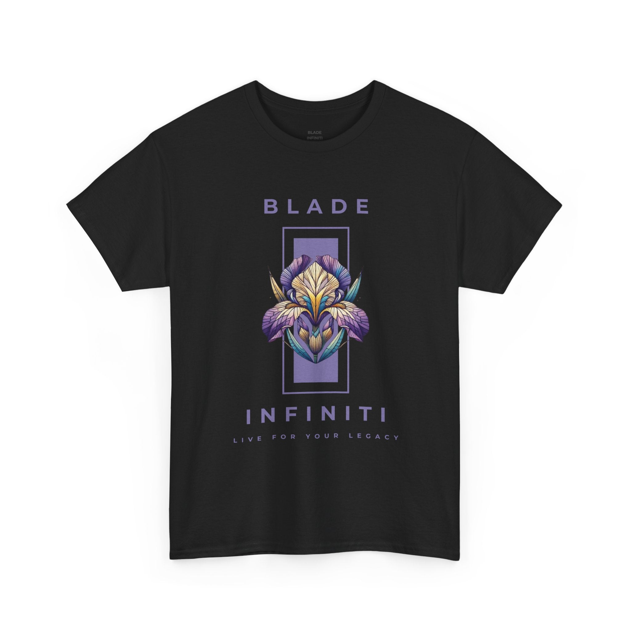Essence of Infiniti Purple/Teal/Yellow Floral T-Shirt
