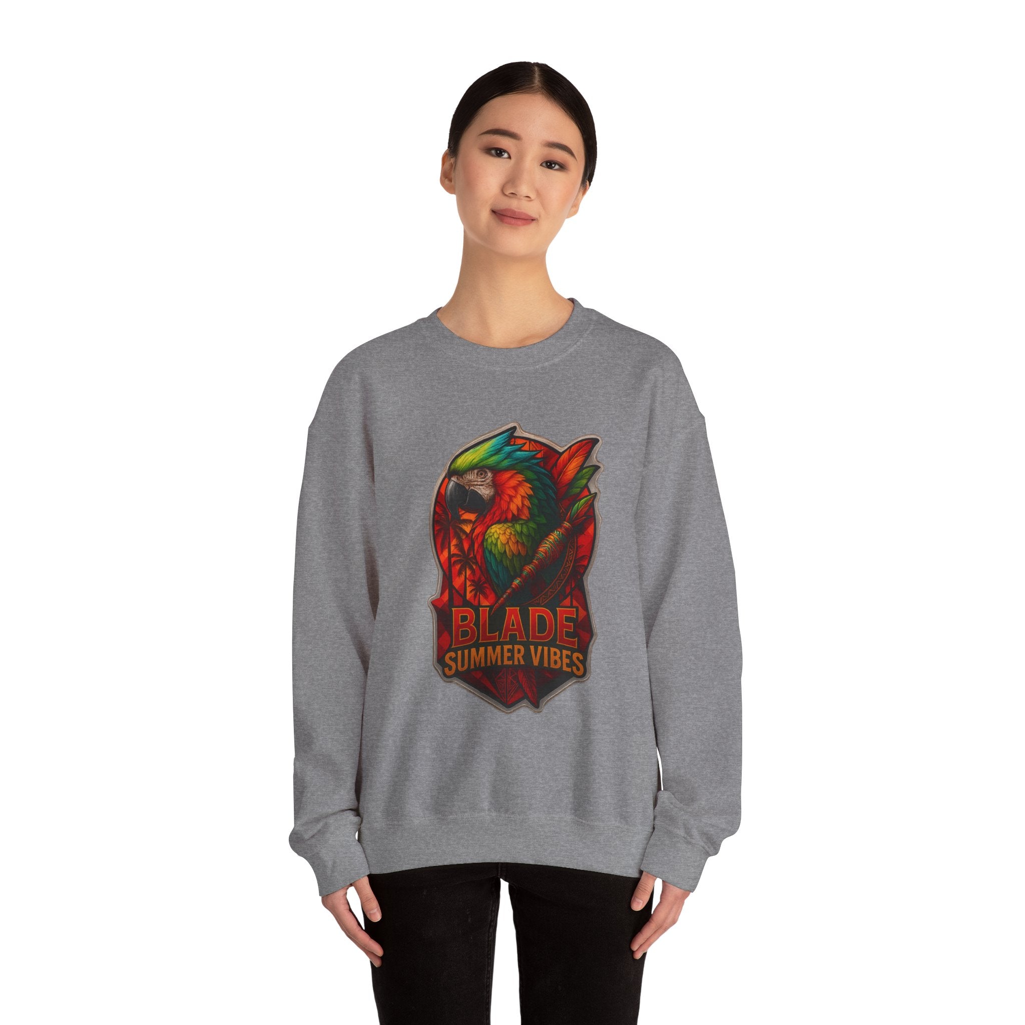 Aztec Parrot Unisex Crewneck Sweater