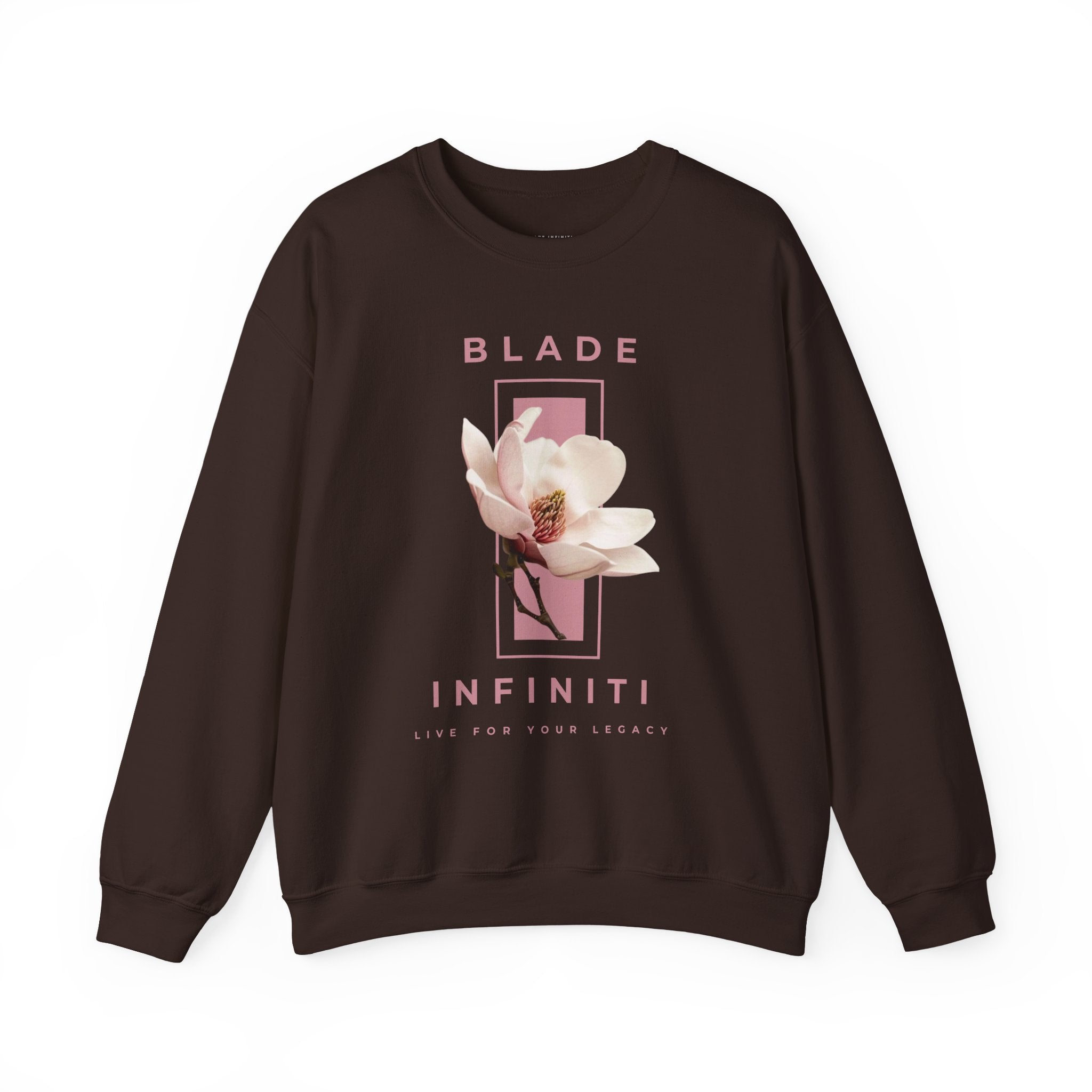 Essence of Infiniti Pink/Cream Floral Crewneck Sweater