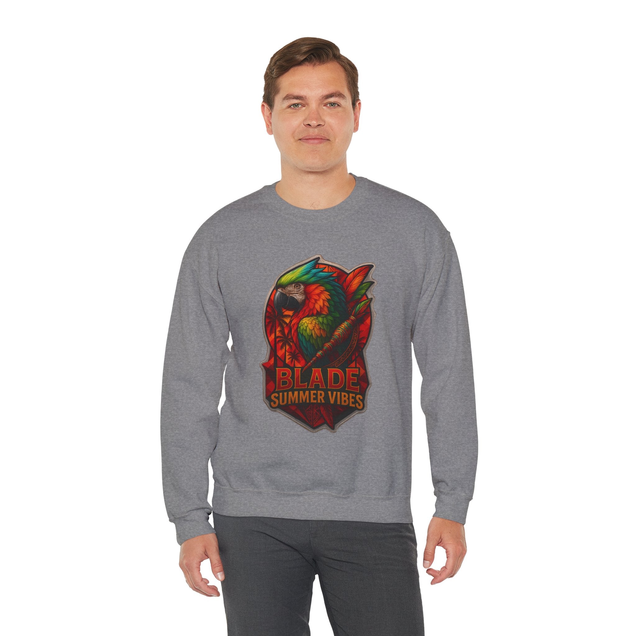 Aztec Parrot Unisex Crewneck Sweater