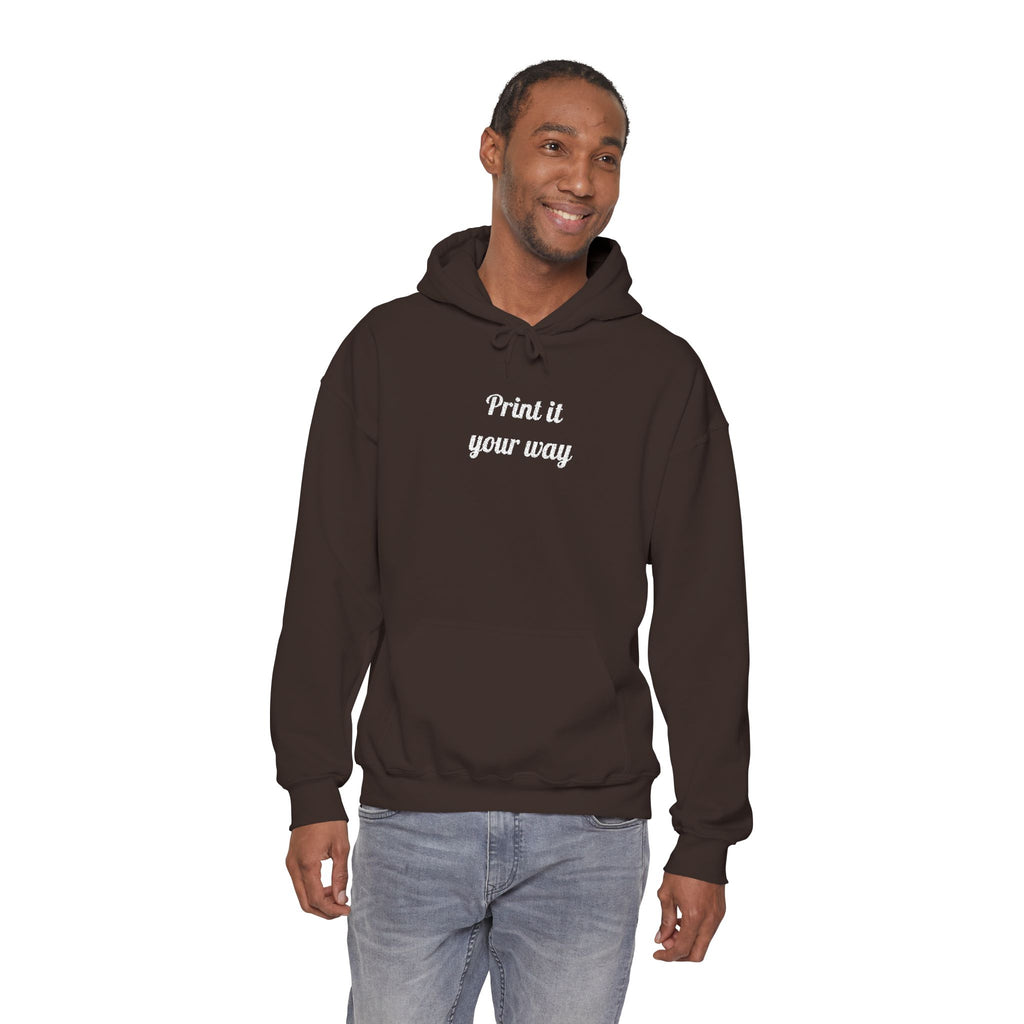 Custom Embroidered Unisex Hoodie – Ethically Sourced Cotton Blend