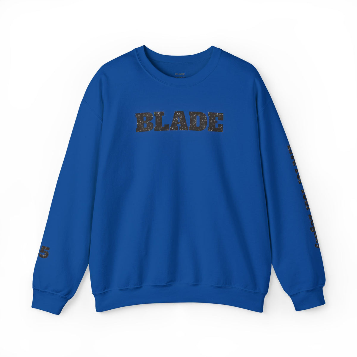 Blade Minimal Black Sparkle Crewneck Sweater