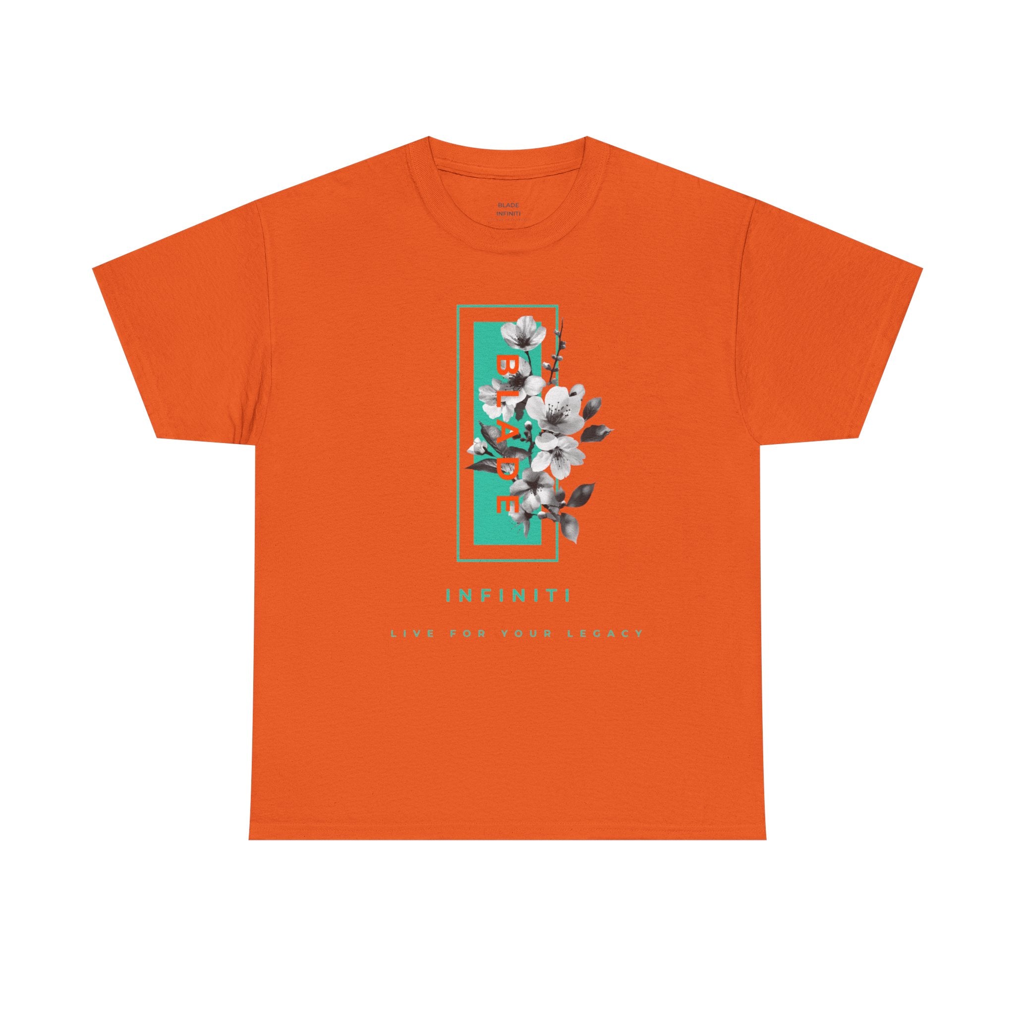 Bloom Bae Teal/Orange Floral T-Shirt