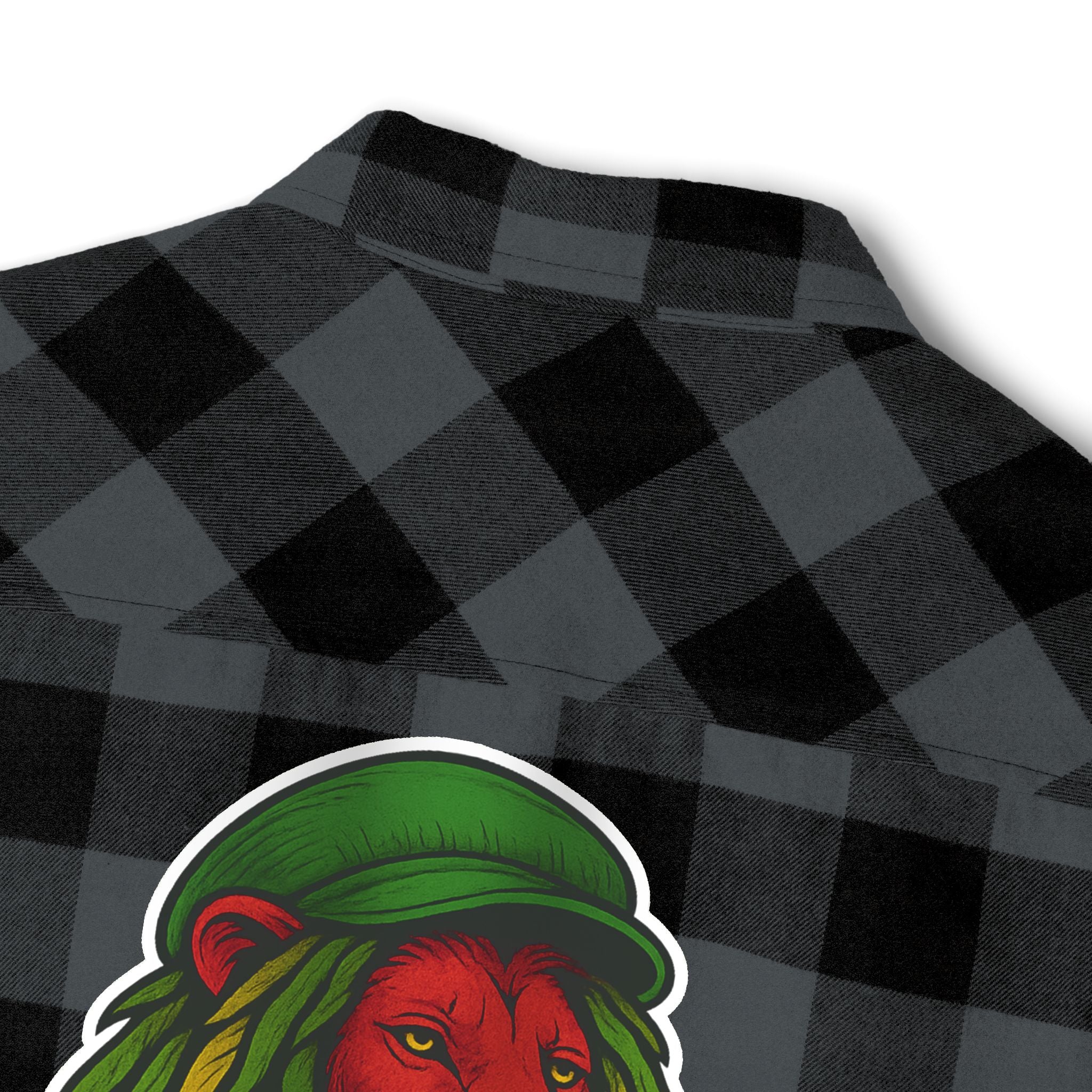 Rasta Lion Version 3 Flannel Shirt