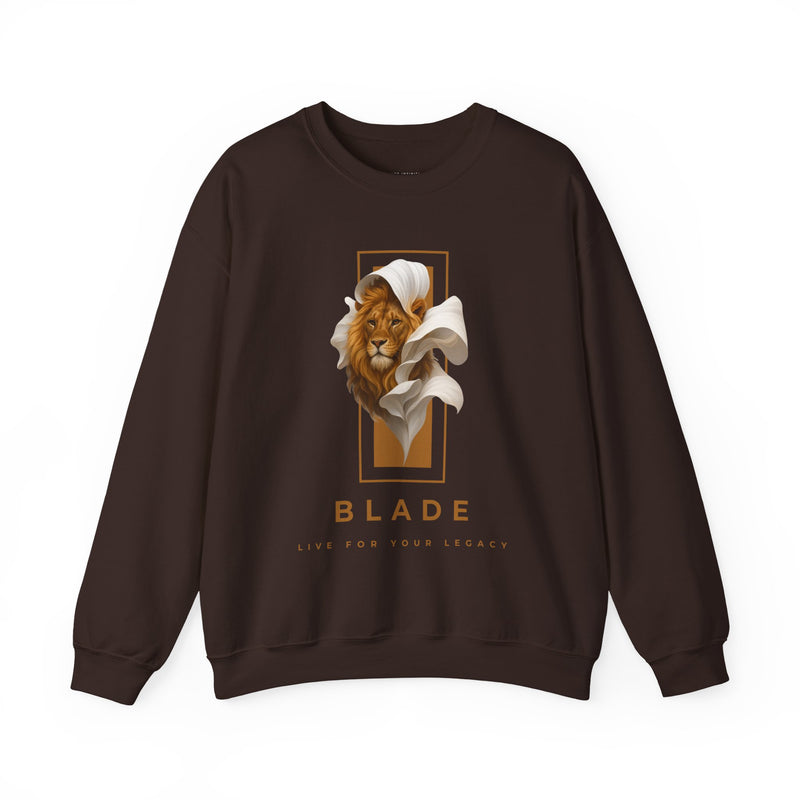 Majestic Bloom Lion Unisex Crewneck Sweater