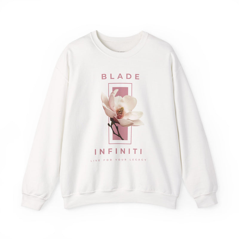 Essence of Infiniti Pink/Cream Floral Crewneck Sweater