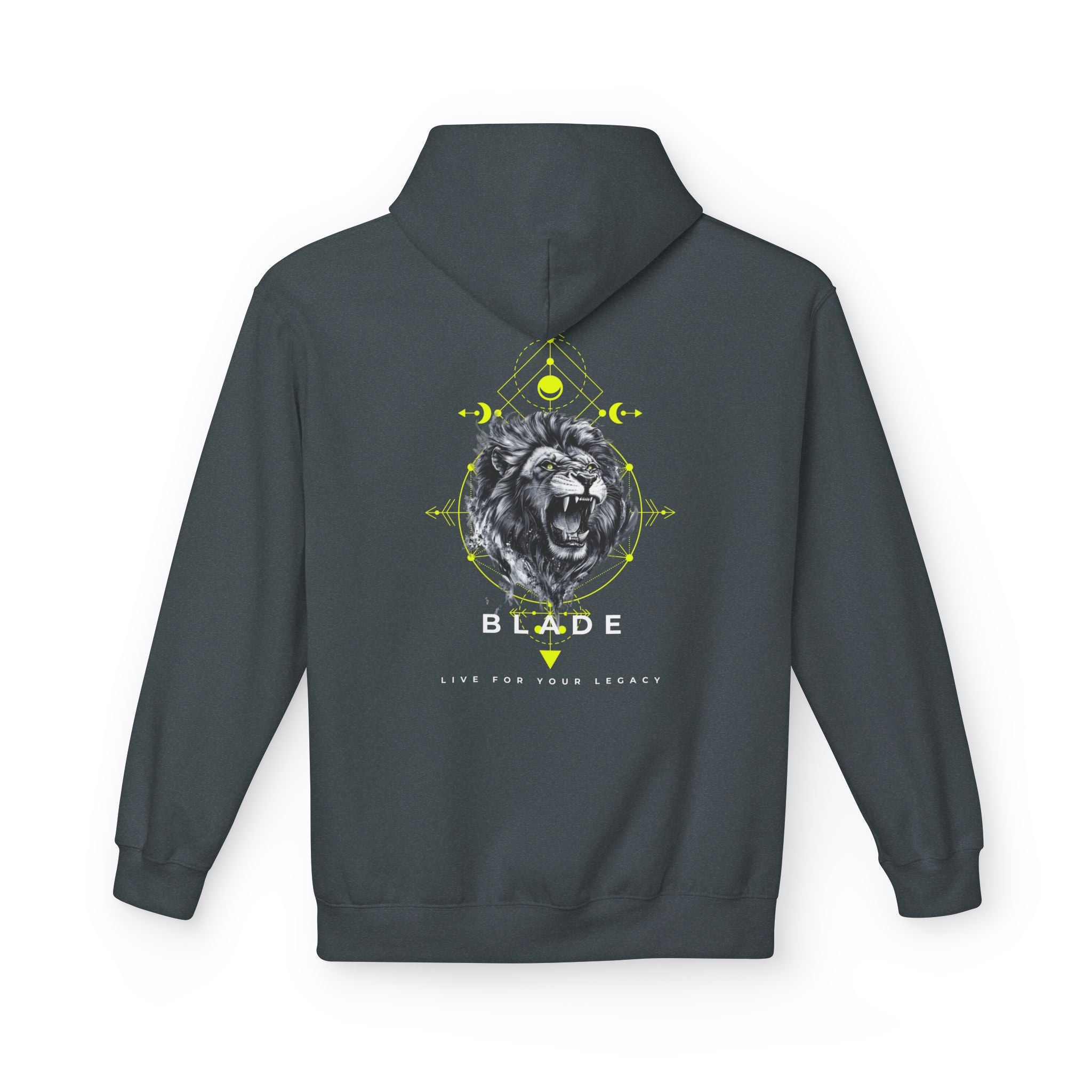 Geometric King White TX Lion Hoodie