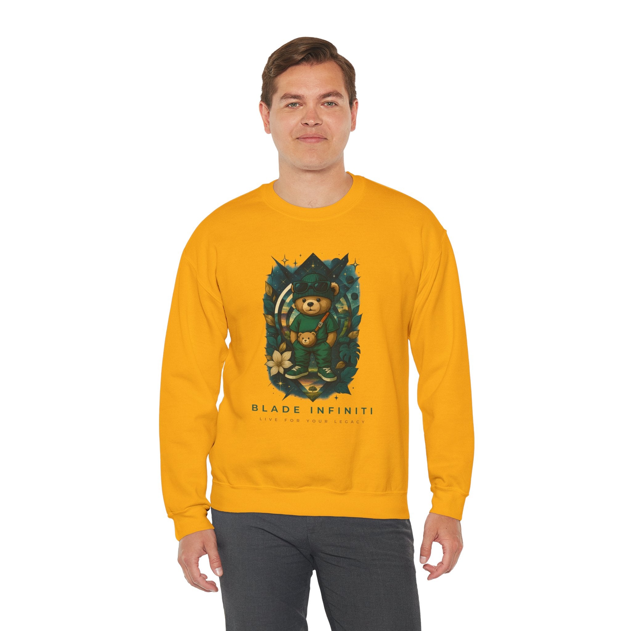 Galactic Teddy Bear V1 Unisex Crewneck Sweater