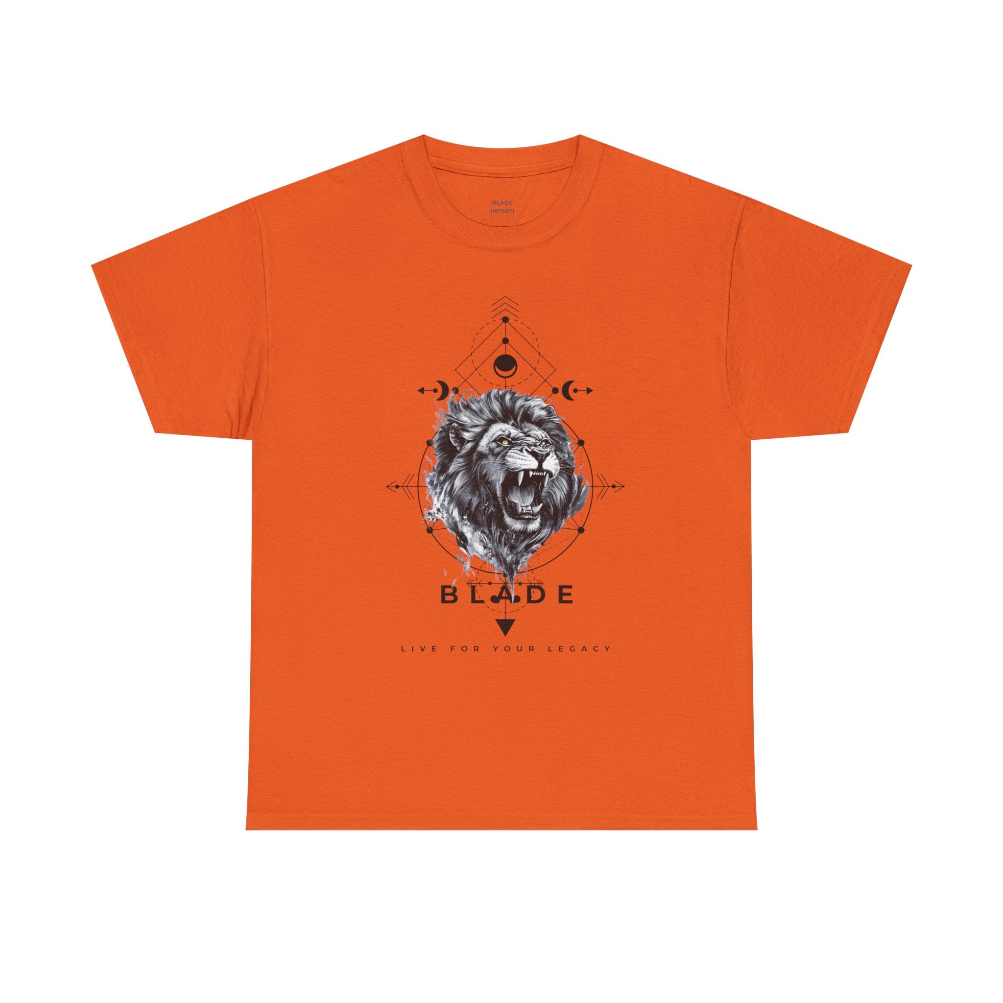 Geometric King Black TX Lion T-Shirt