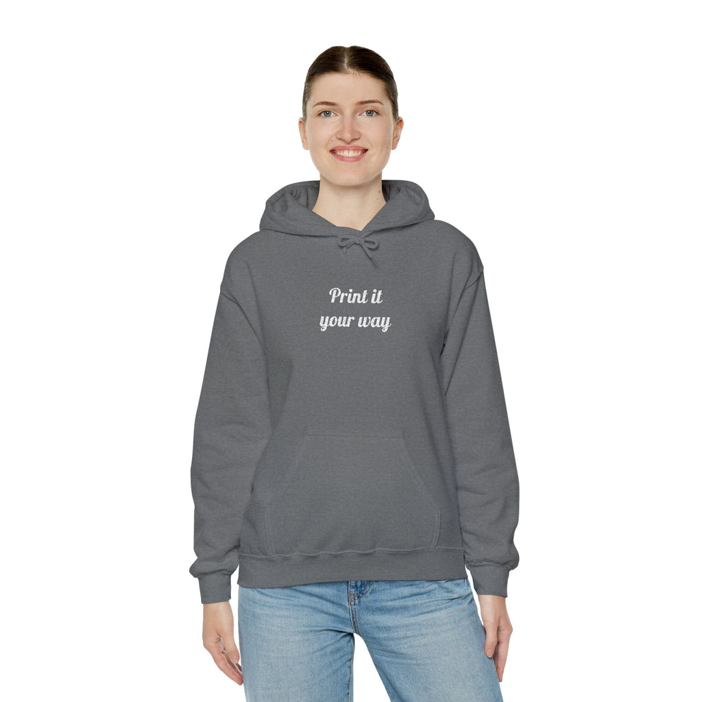 Custom Embroidered Unisex Hoodie – Ethically Sourced Cotton Blend