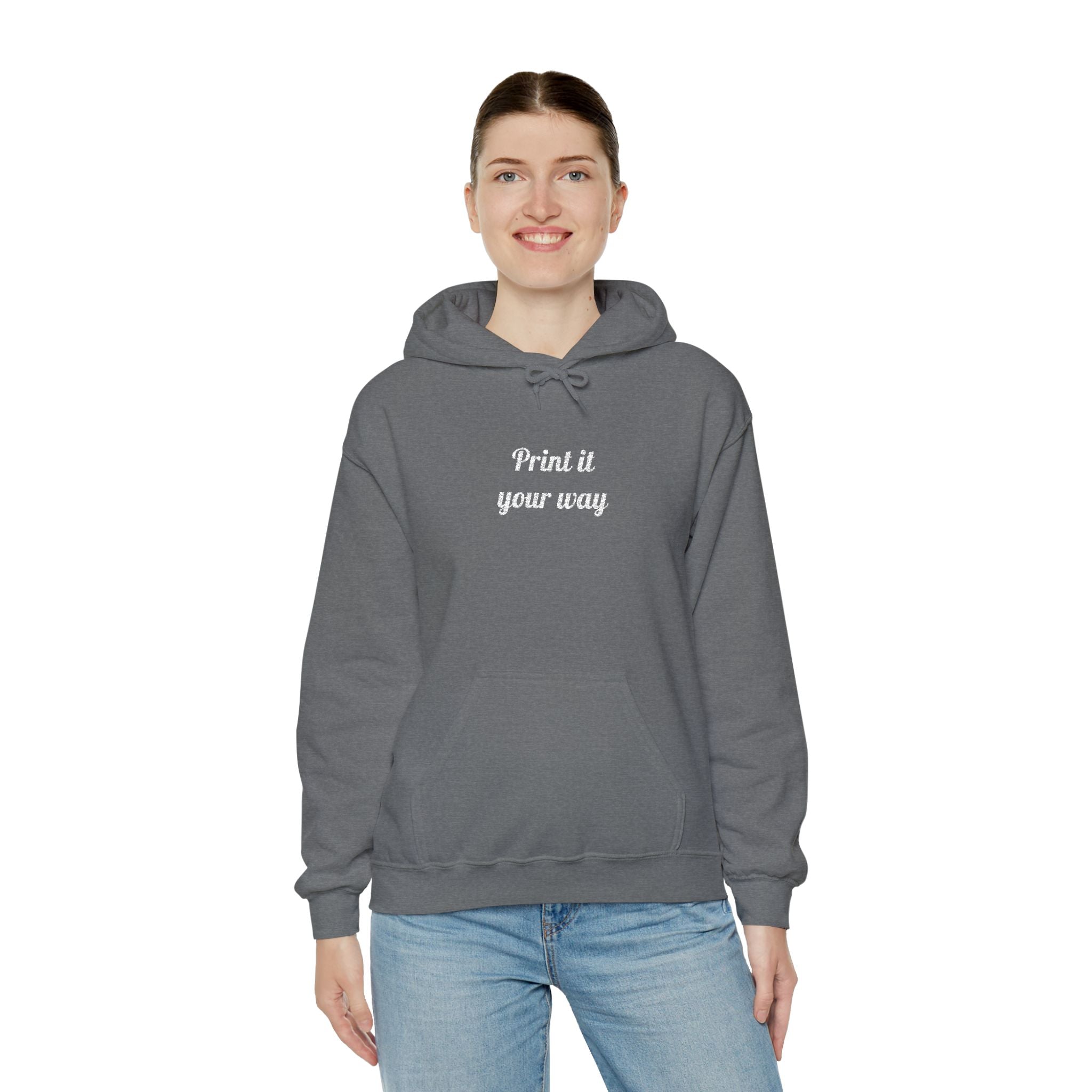 Custom Embroidered Unisex Hoodie – Ethically Sourced Cotton Blend