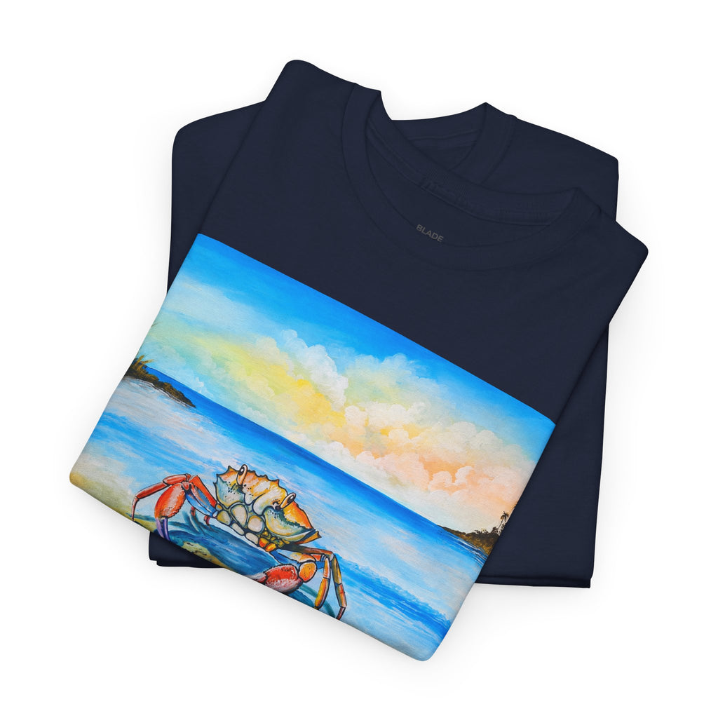 Coastal Crab Beach Sunset T-Shirt
