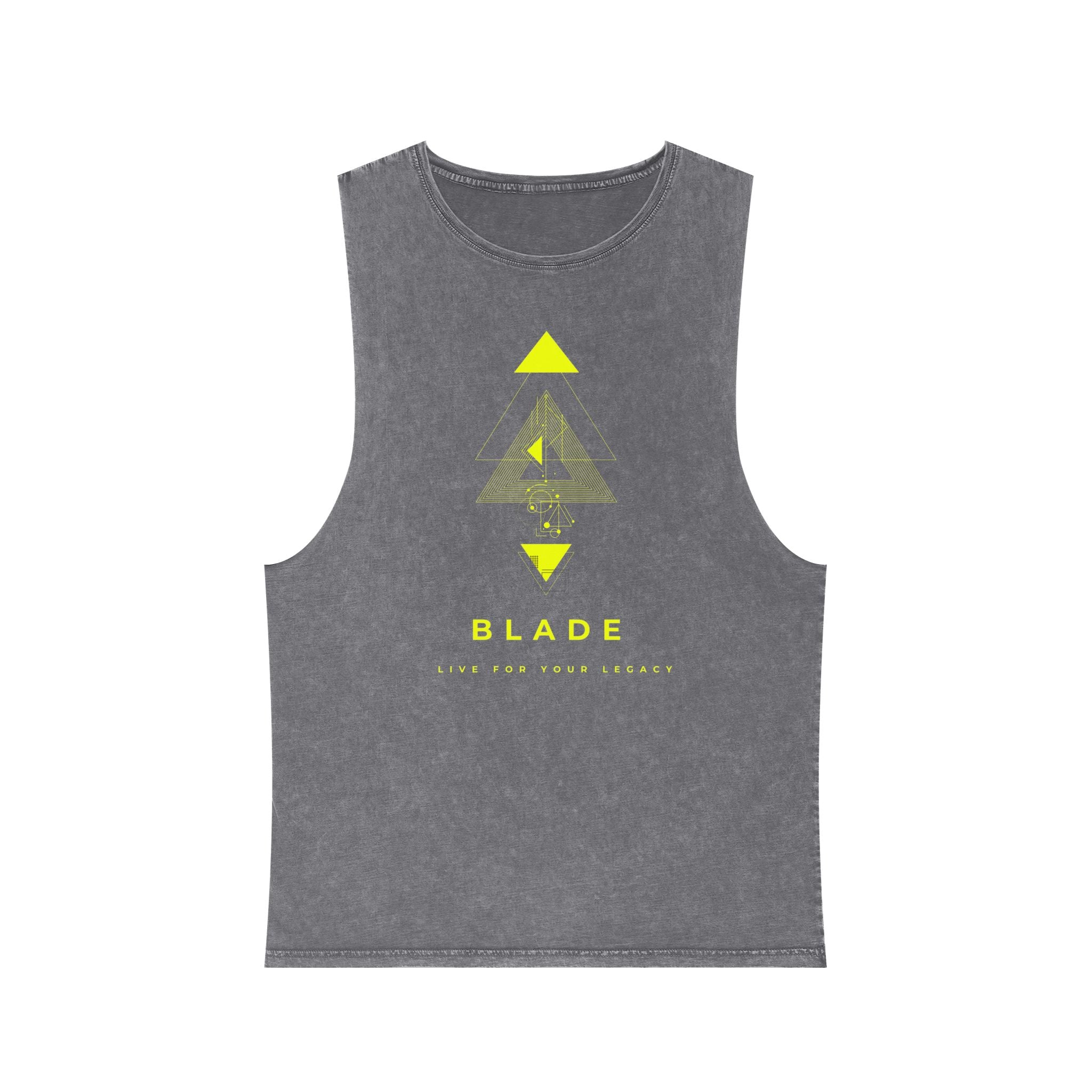 Geometric Odyssey Version 3 Neon Green Tank Top