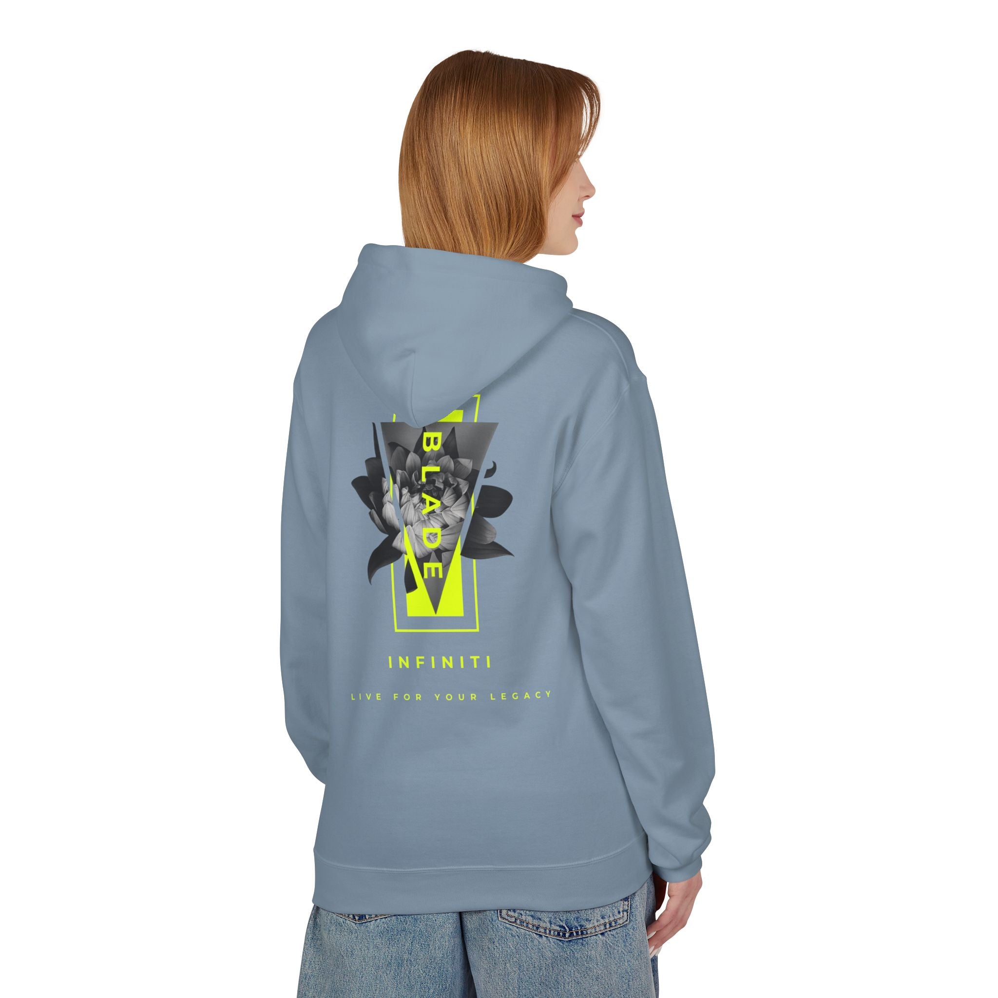 Flora Essence Neon Green Version 2 TX Floral Hoodie