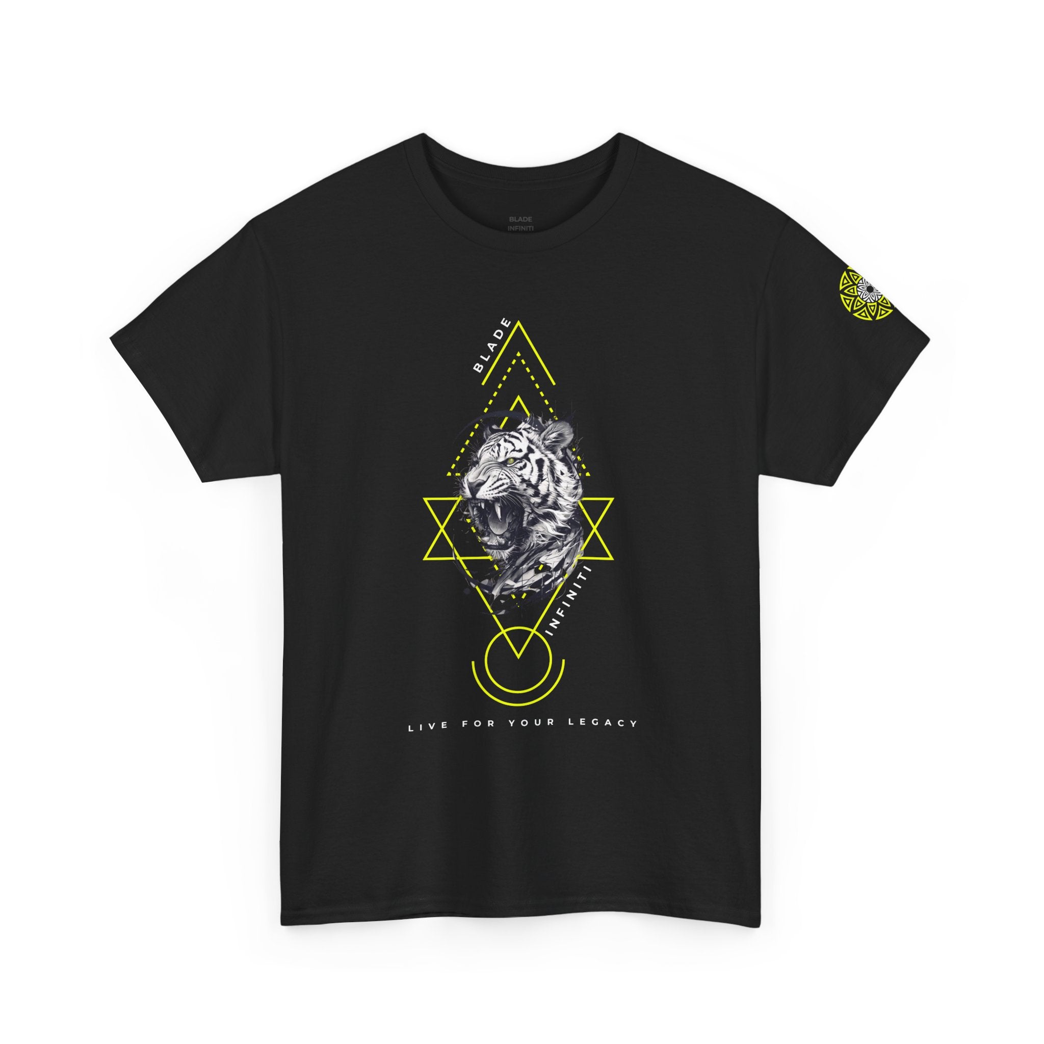 Geometric King Neon Green Tiger T-Shirt