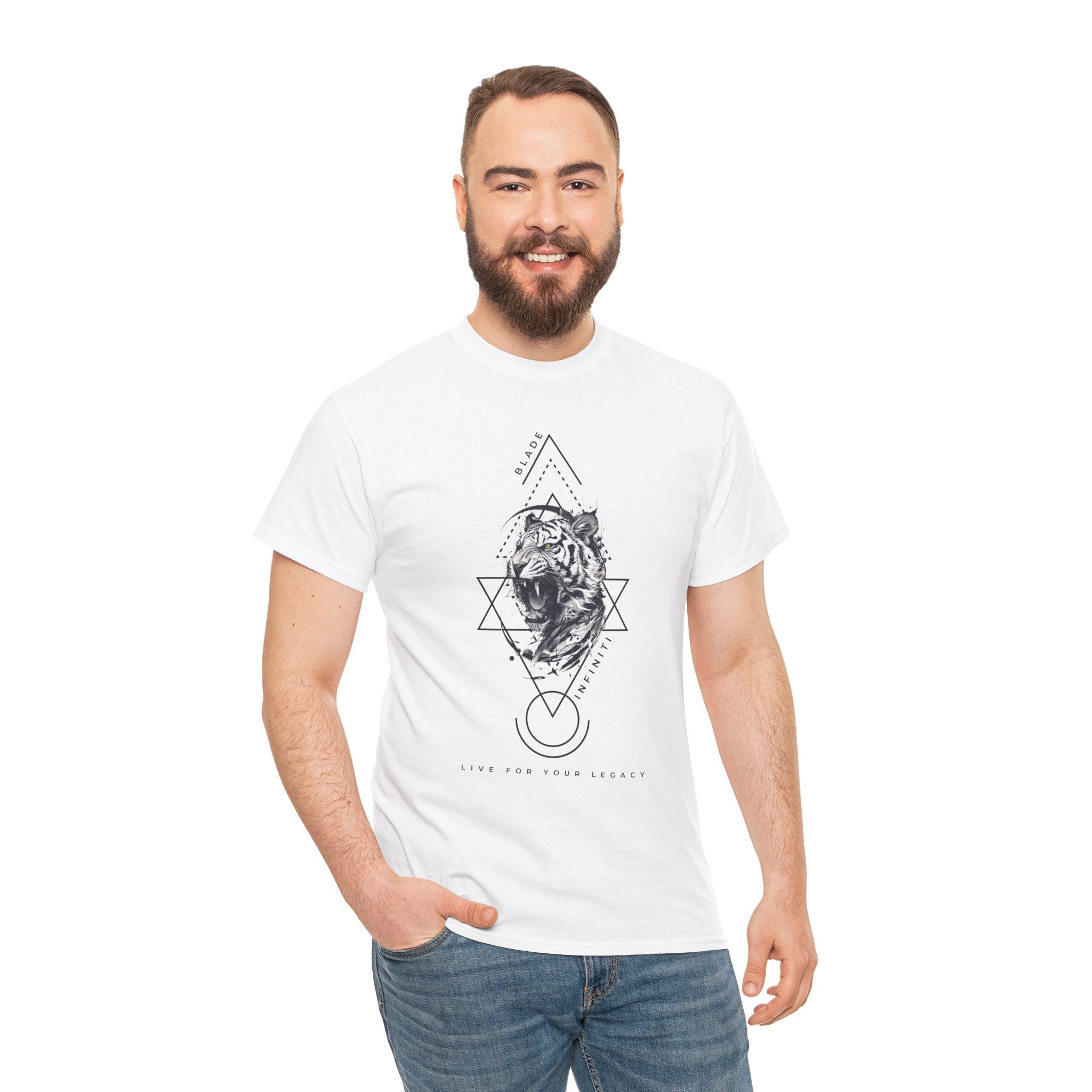 Geometric King Black TX Tiger T-Shirt