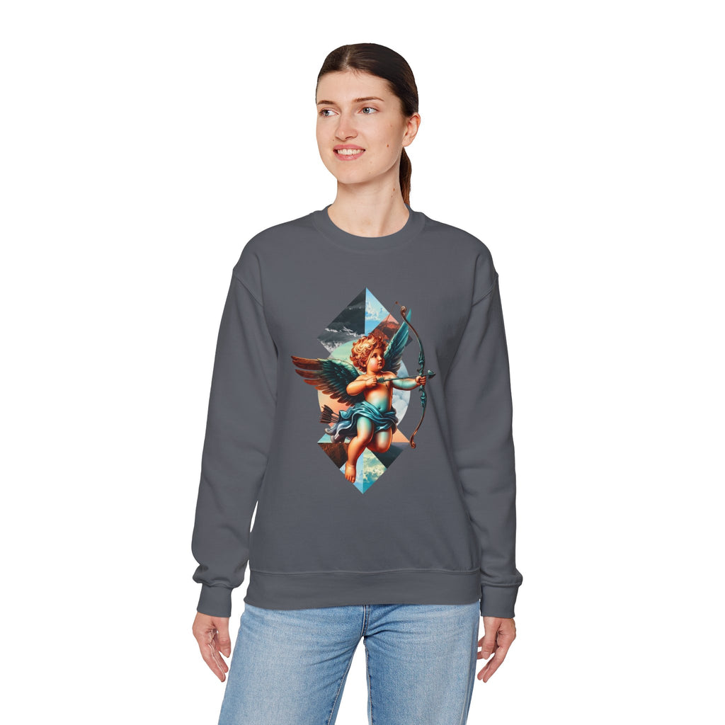 Cupid's Bow Blue + Arrow - Love, Infiniti Unisex Crewneck Sweater