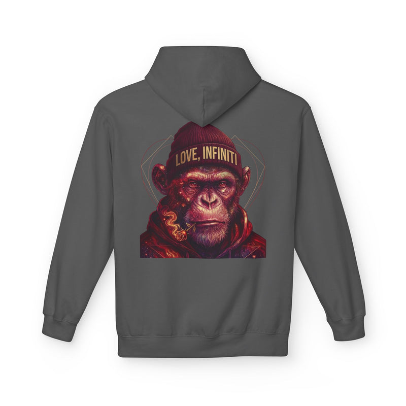 Weed Rose Galactic Monkey - Love, Infiniti Hoodie