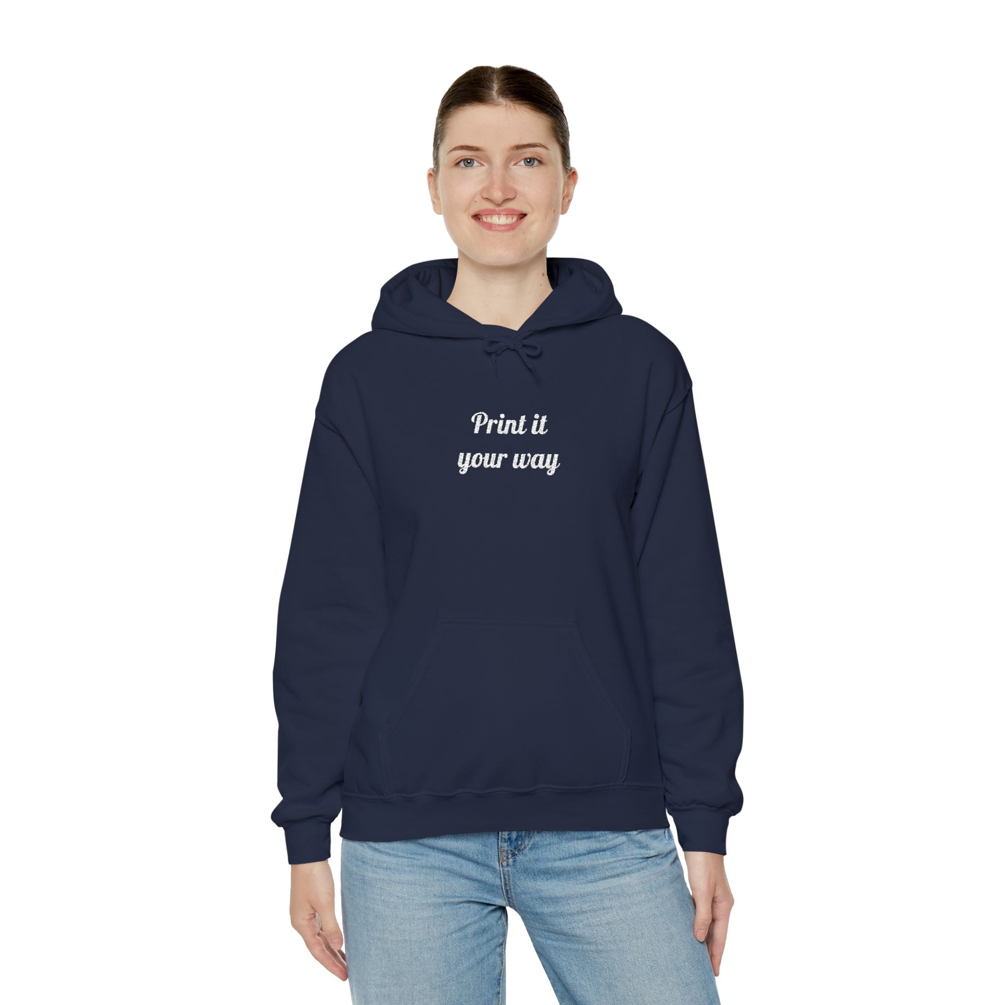 Custom Embroidered Unisex Hoodie – Ethically Sourced Cotton Blend