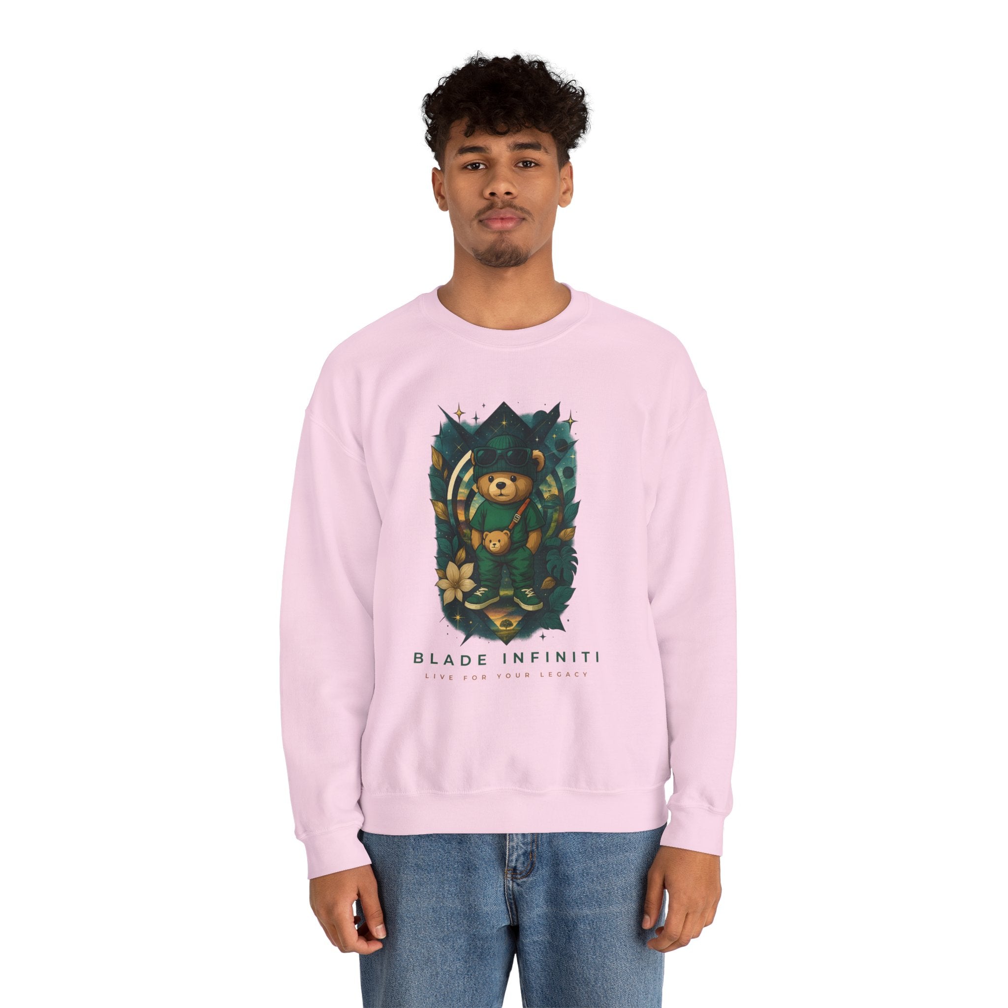 Galactic Teddy Bear V1 Unisex Crewneck Sweater