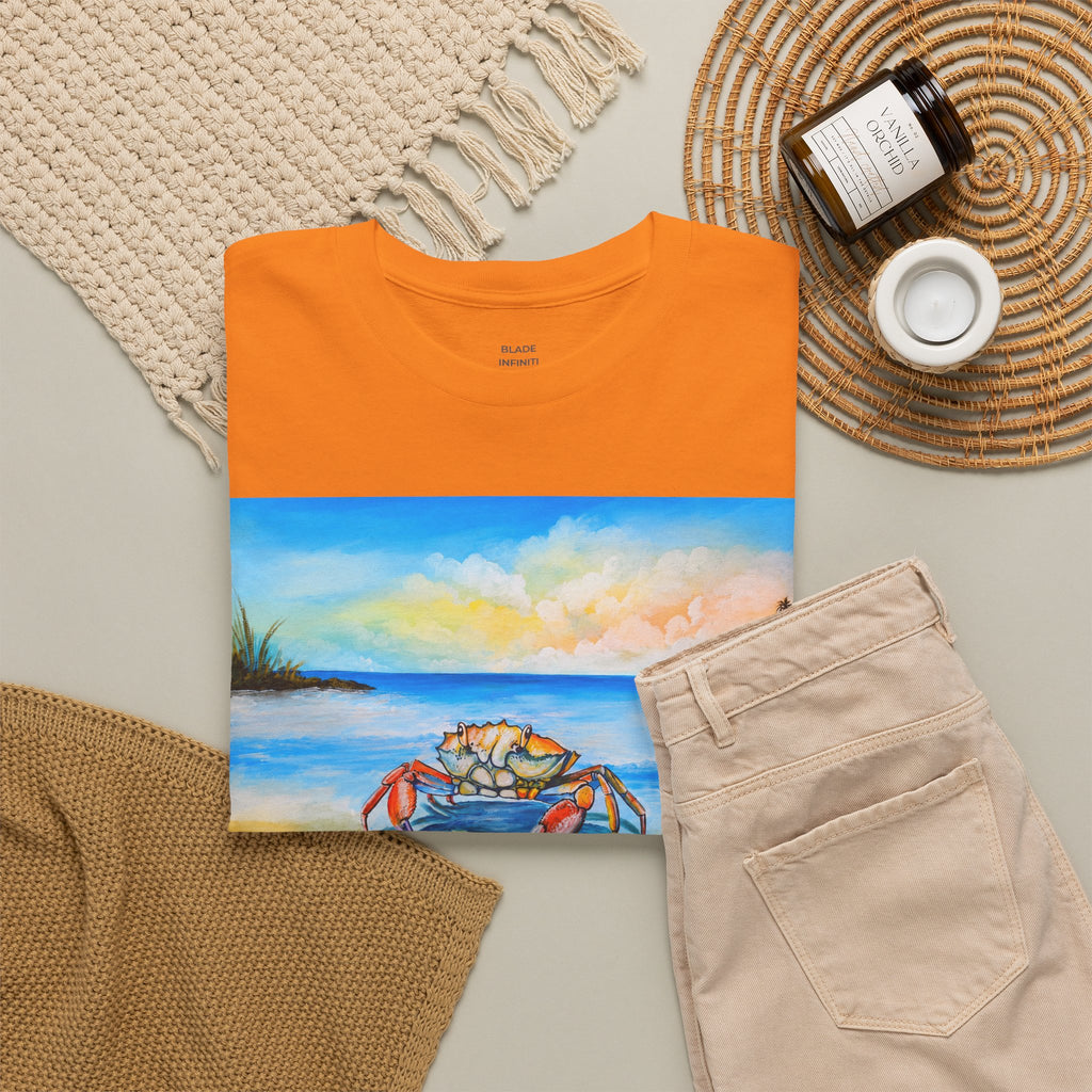 Coastal Crab Beach Sunset T-Shirt