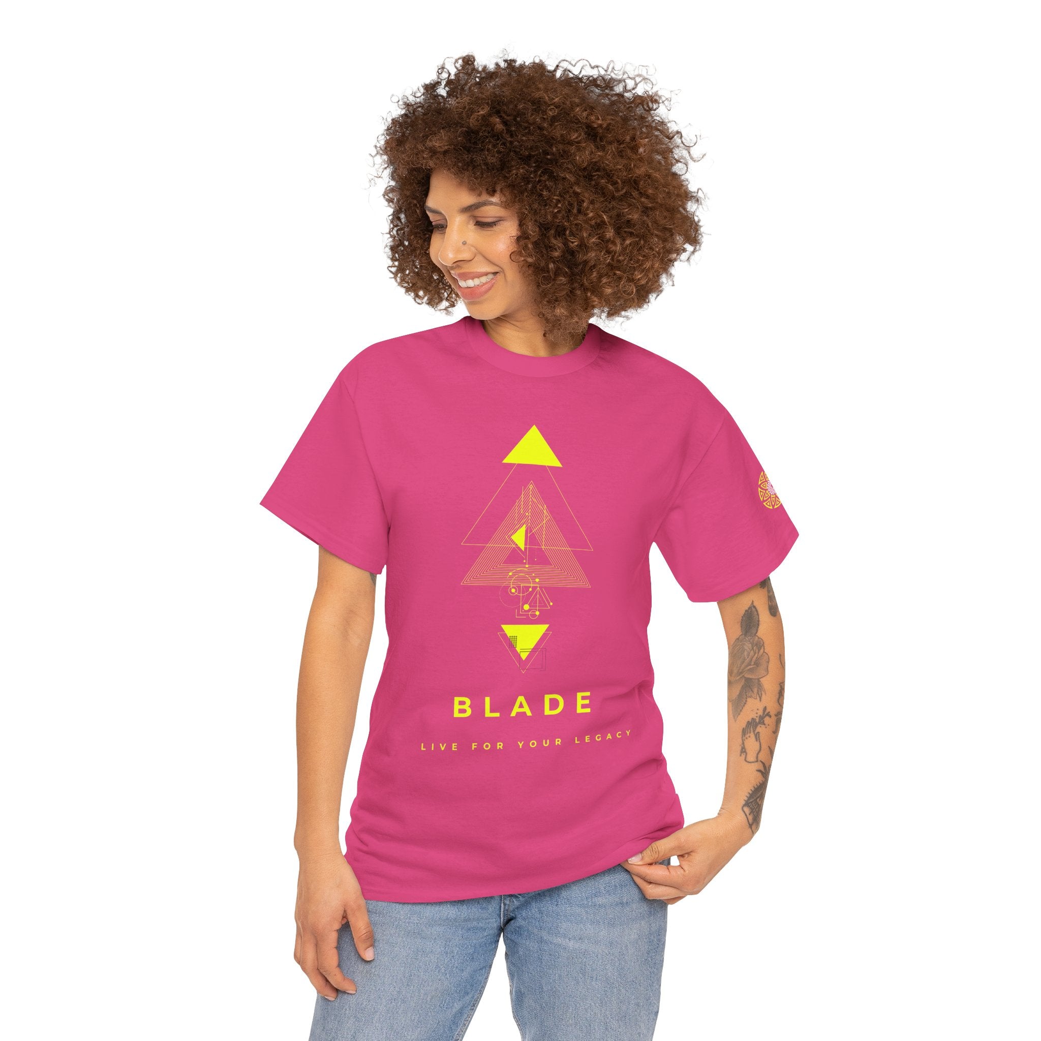 Geometric Odyssey Neon Green TX T-Shirt
