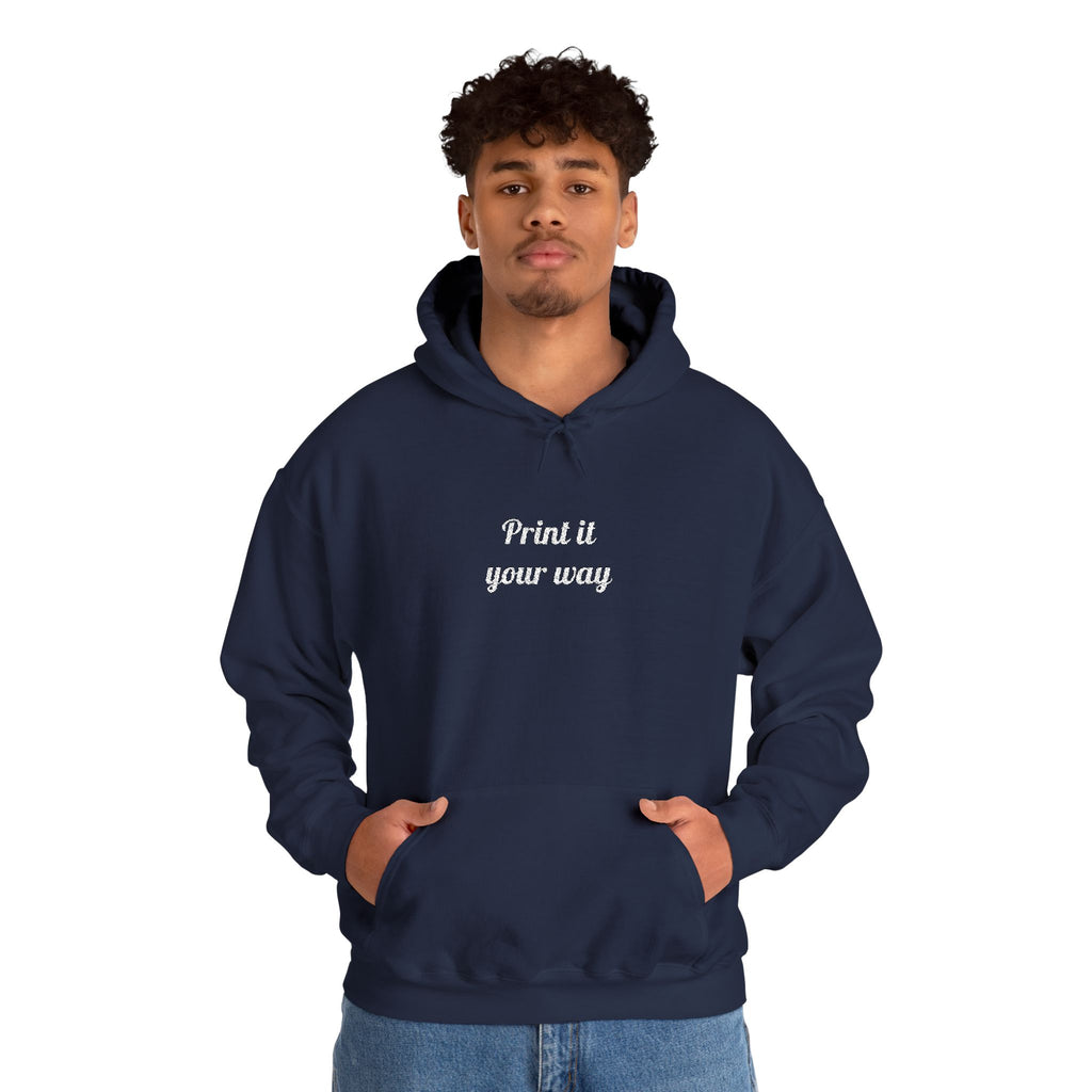Custom Embroidered Unisex Hoodie – Ethically Sourced Cotton Blend