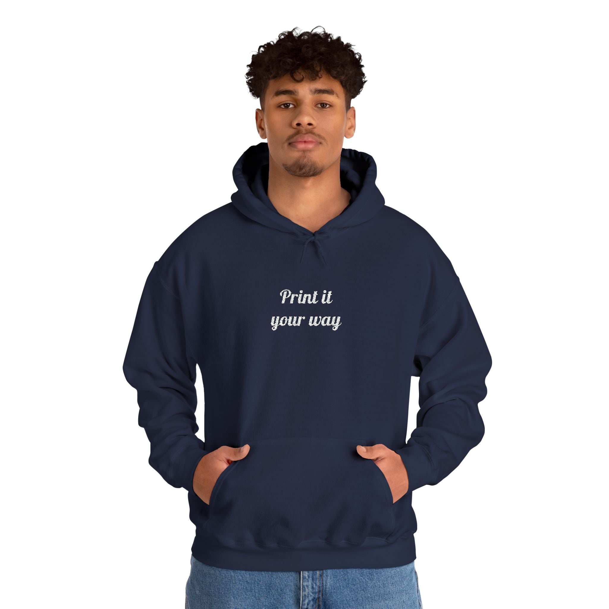 Custom Embroidered Unisex Hoodie – Ethically Sourced Cotton Blend