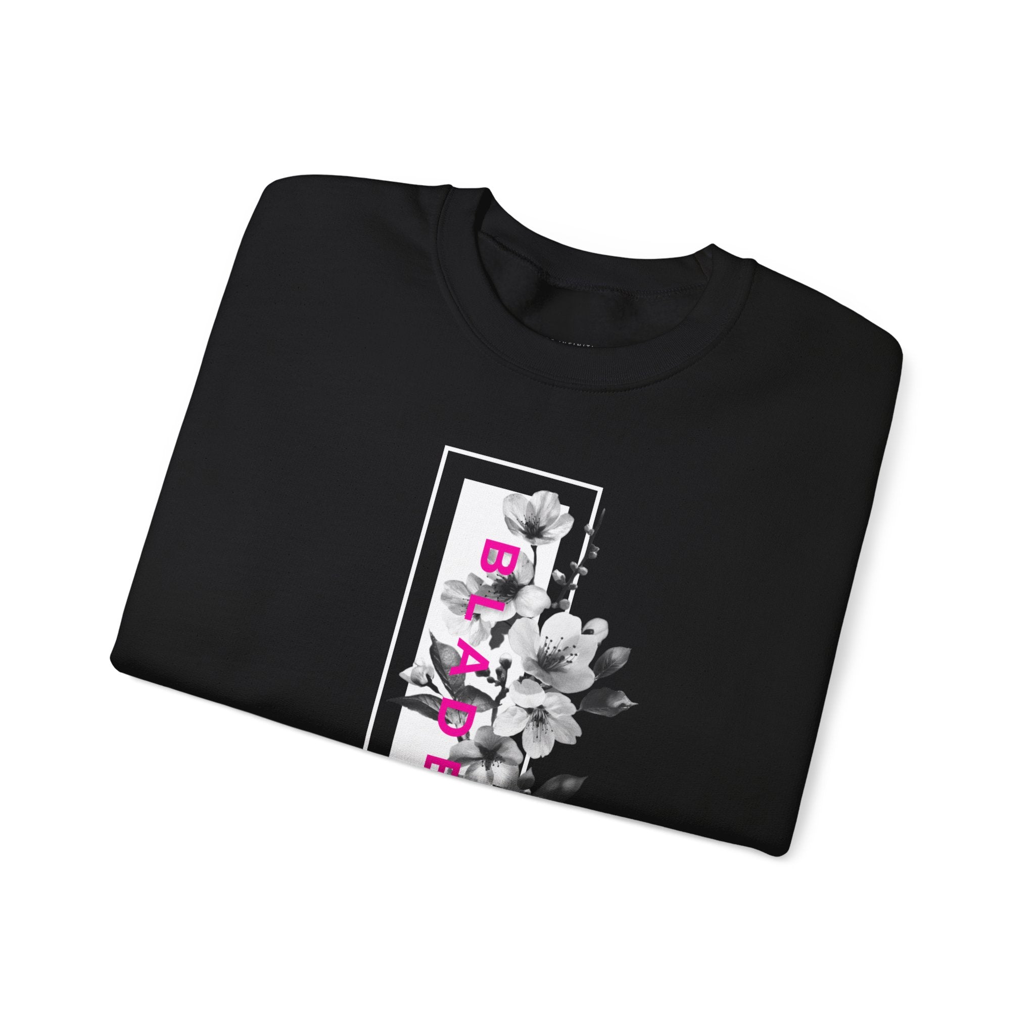 Bloom Bae Deep Pink Floral Unisex Crewneck Sweater