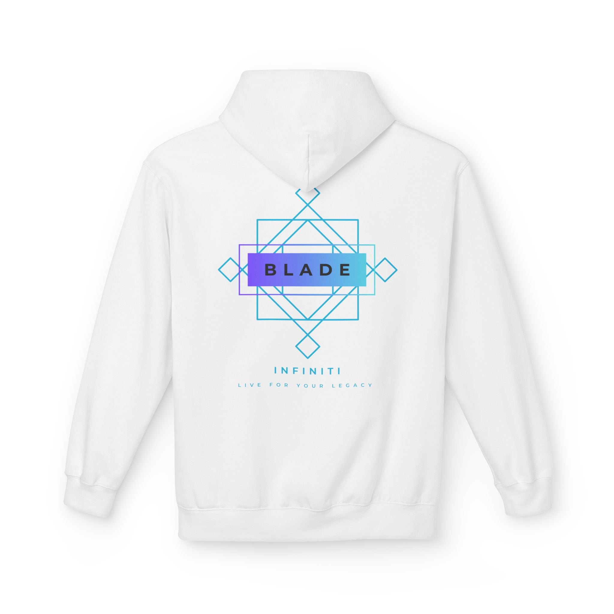 Geometric Infiniti Aqua/Purple Hoodie