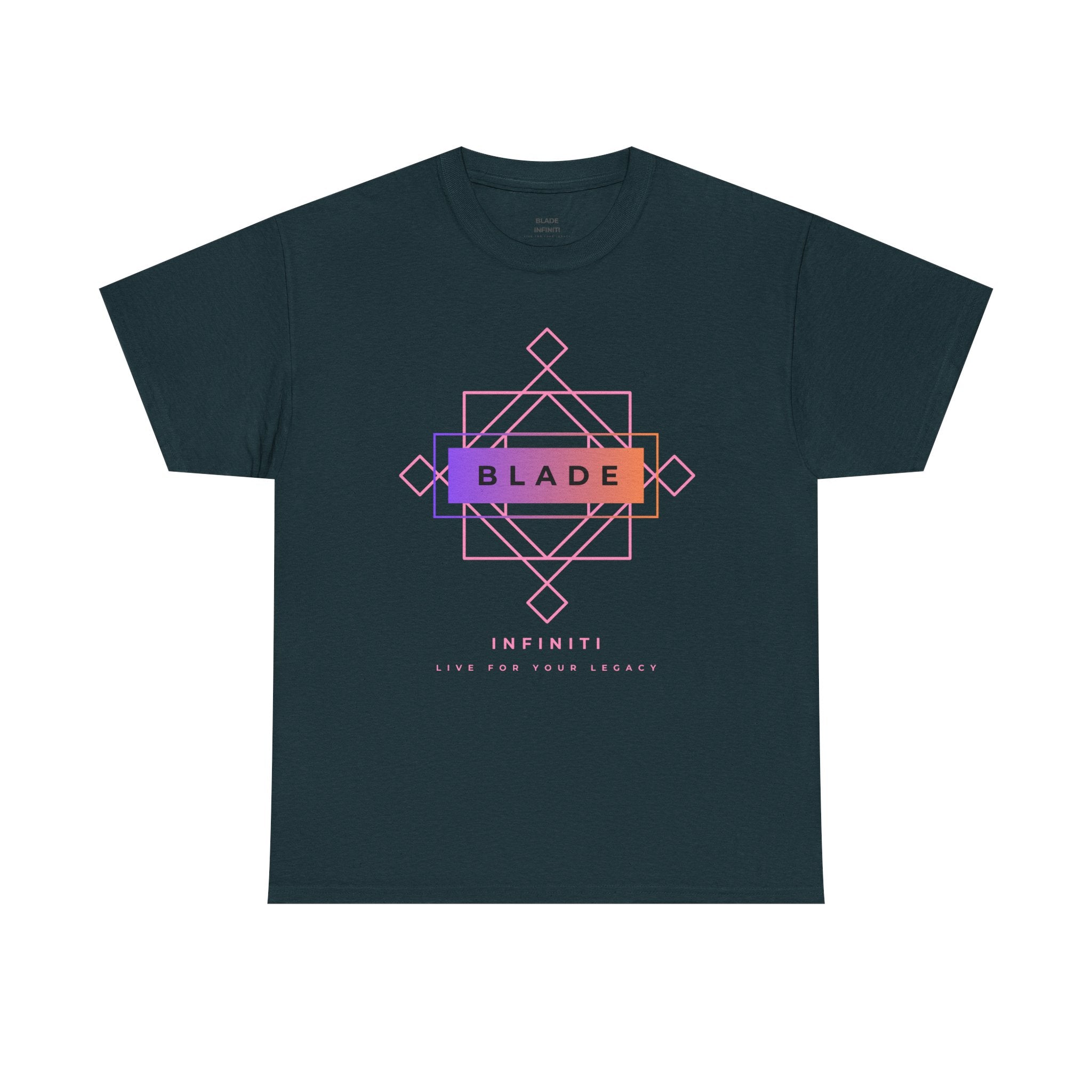 Geometric Infiniti Pink/Purple/Orange Ombre T-Shirt