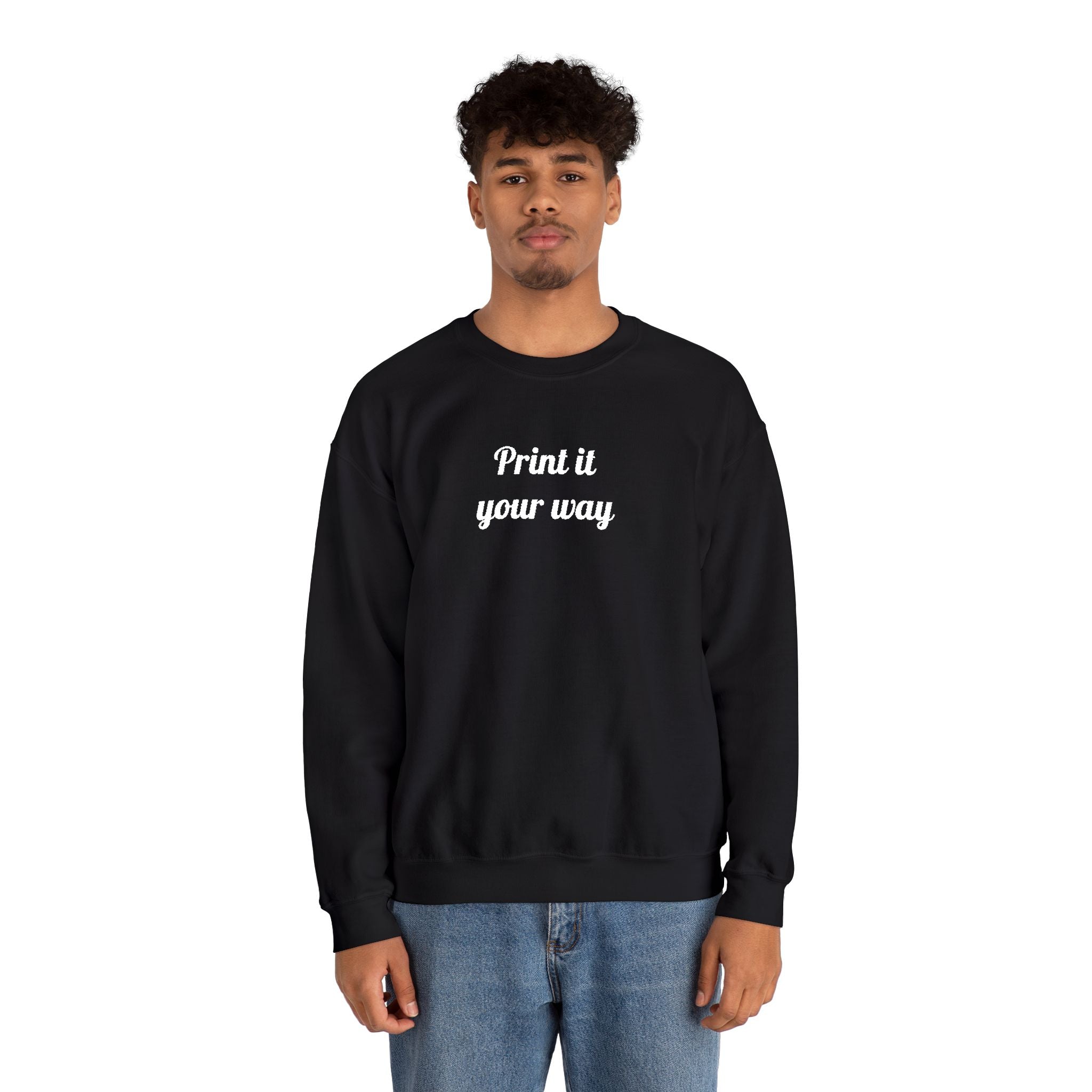 Embroidery Personalization - Unisex Crewneck Sweater (Make It Yours)