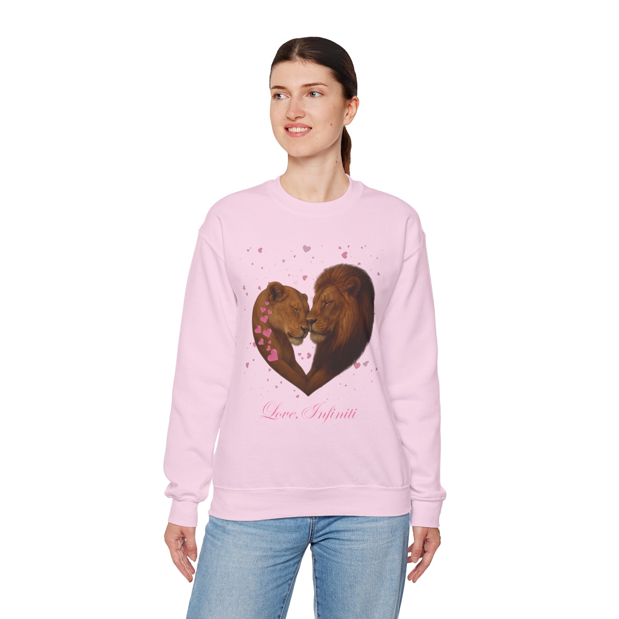 Lion Hearts - Love, Infiniti Unisex Crewneck Sweater