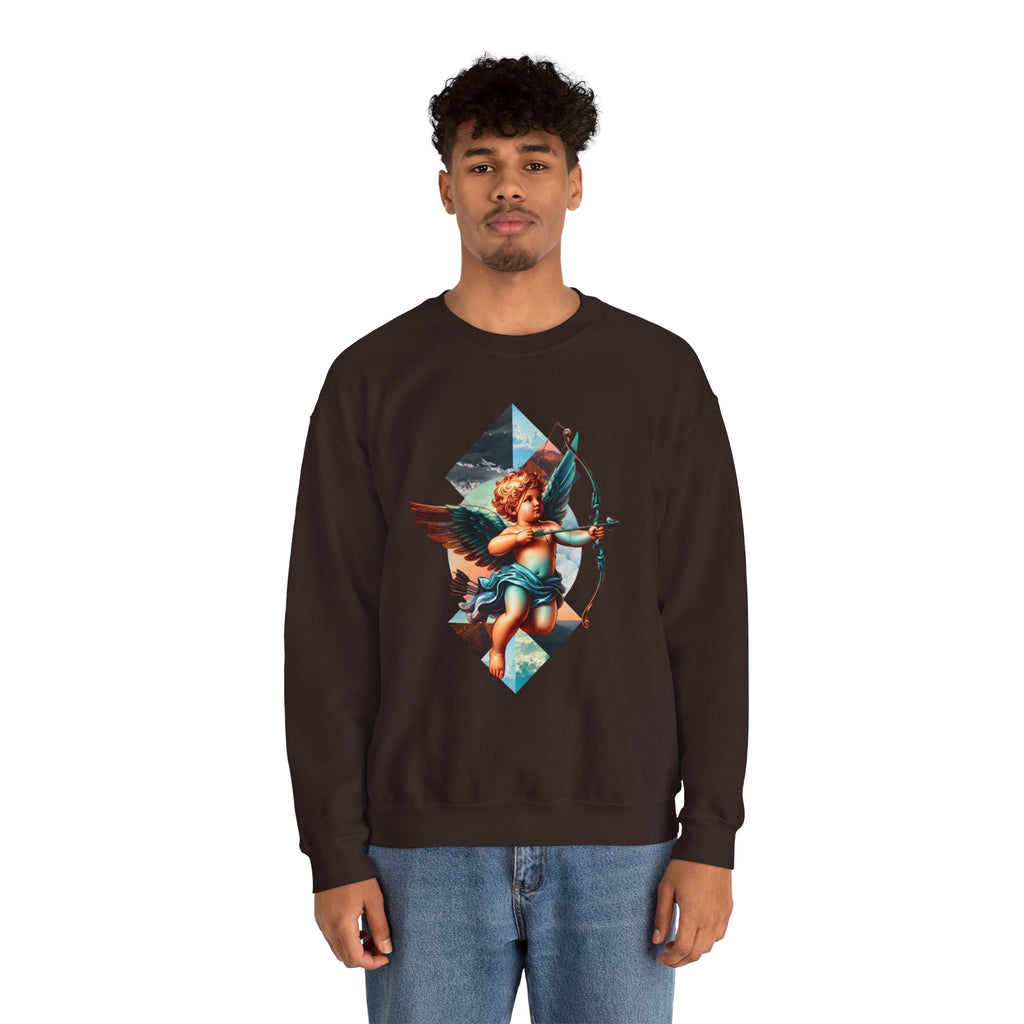 Cupid's Bow Blue + Arrow - Love, Infiniti Unisex Crewneck Sweater