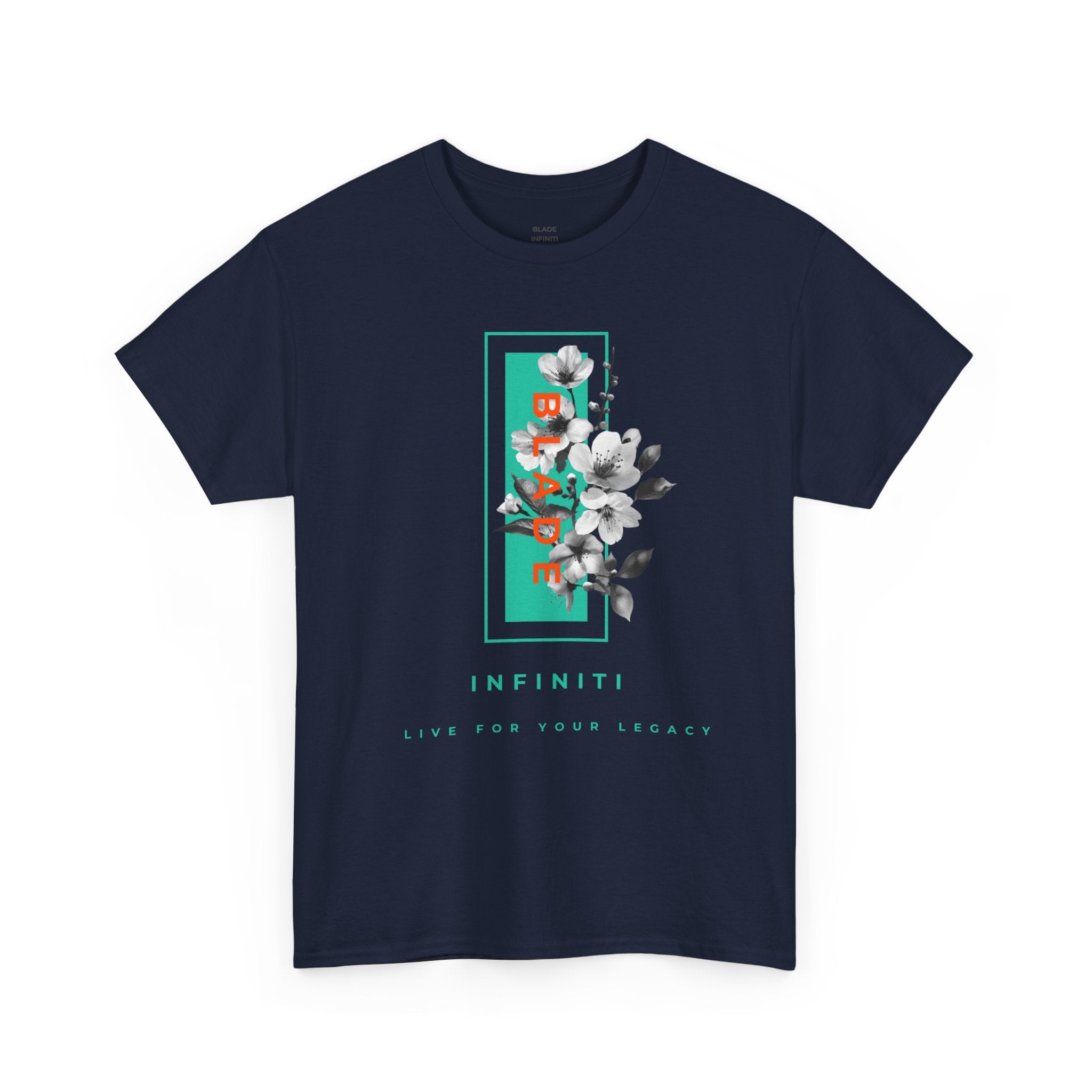 Bloom Bae Teal/Orange Floral T-Shirt