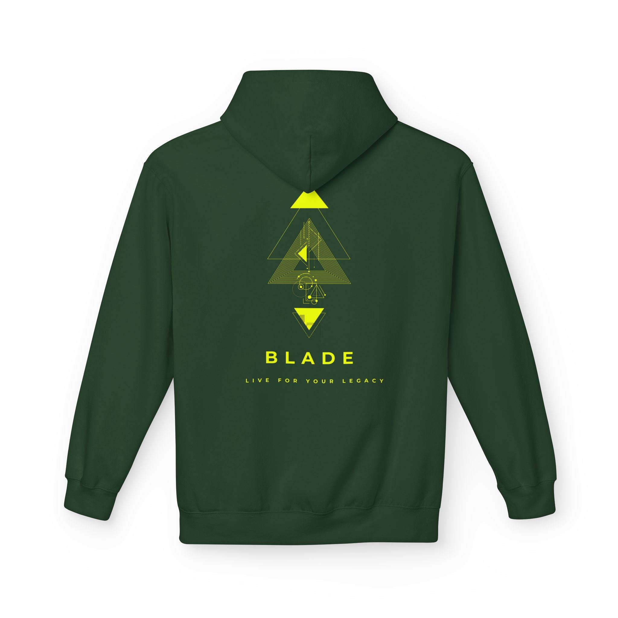 Geometric Odyssey Version 3 Neon Green TX Hoodie