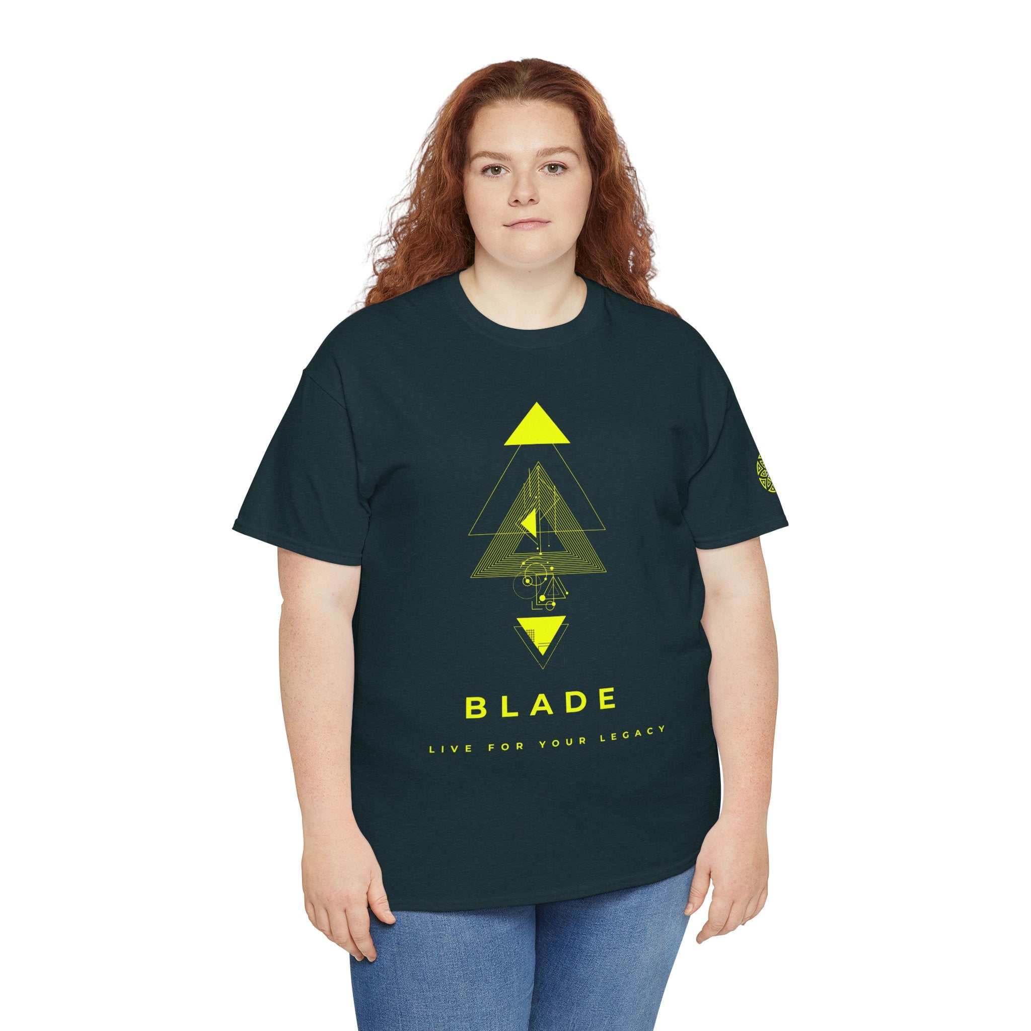 Geometric Odyssey Neon Green TX T-Shirt