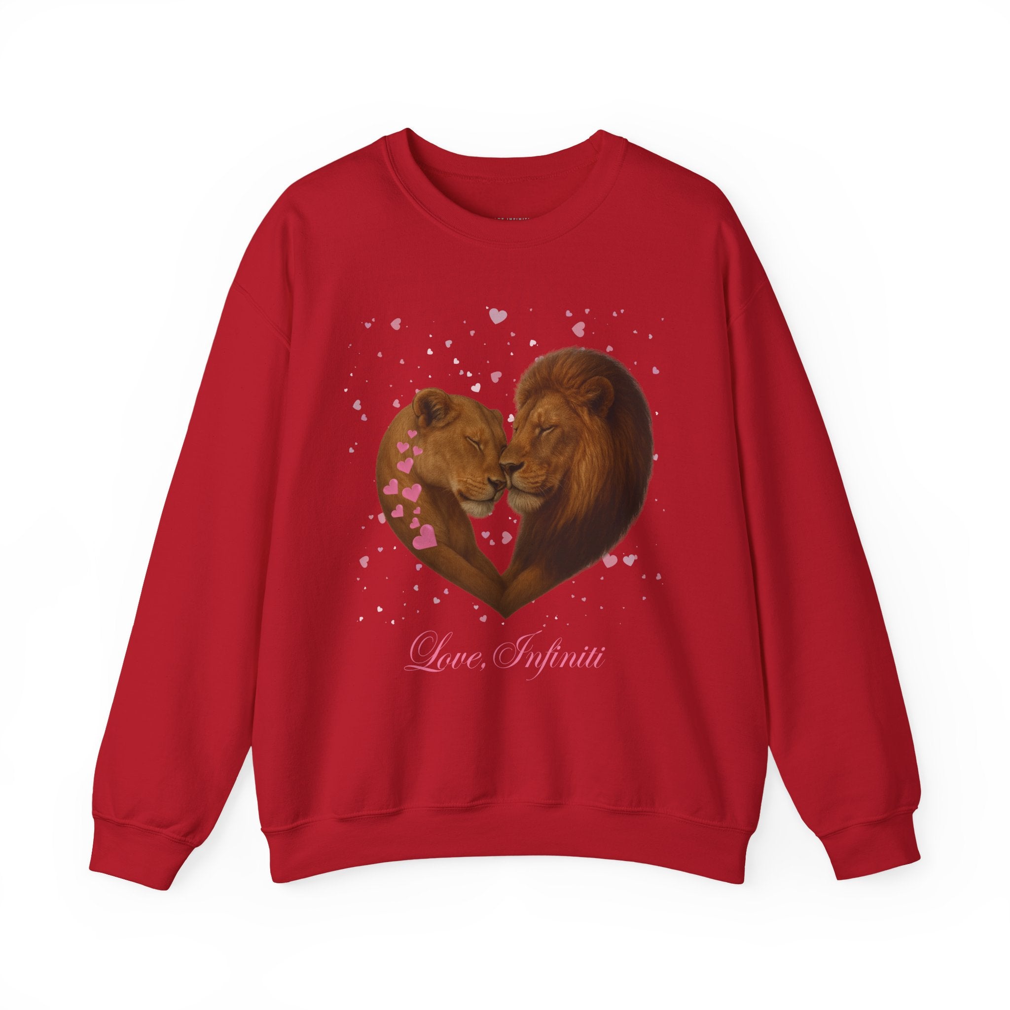 Lion Hearts - Love, Infiniti Unisex Crewneck Sweater