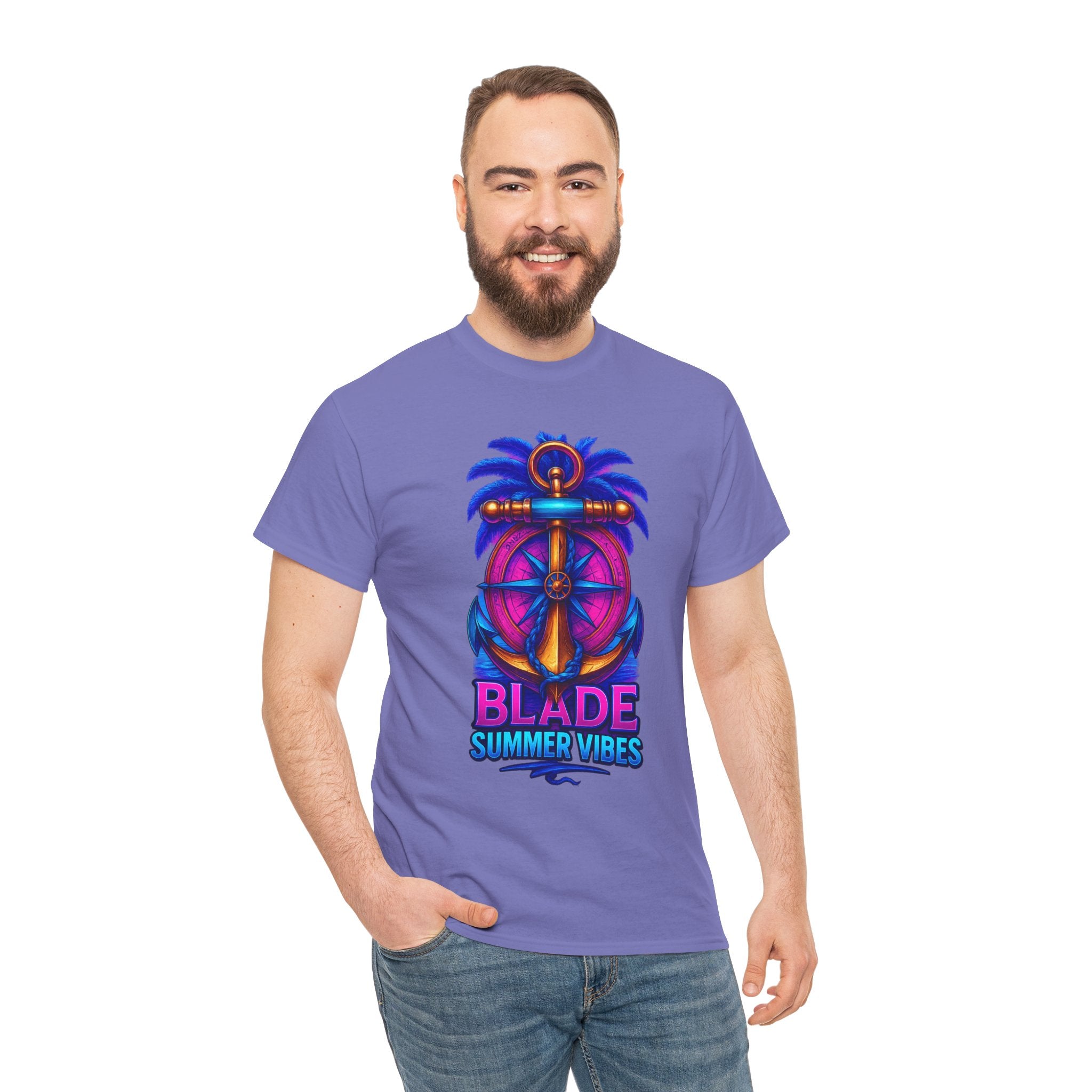Anchor Compass Multi Blue/Pink T-Shirt
